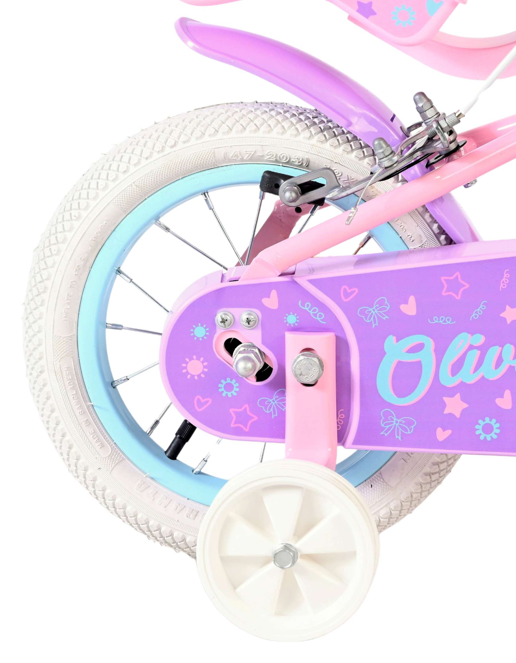 volare-olivia-12-zoll-kinderfahrrad-rosa-mit-st-tzr-dern image 2