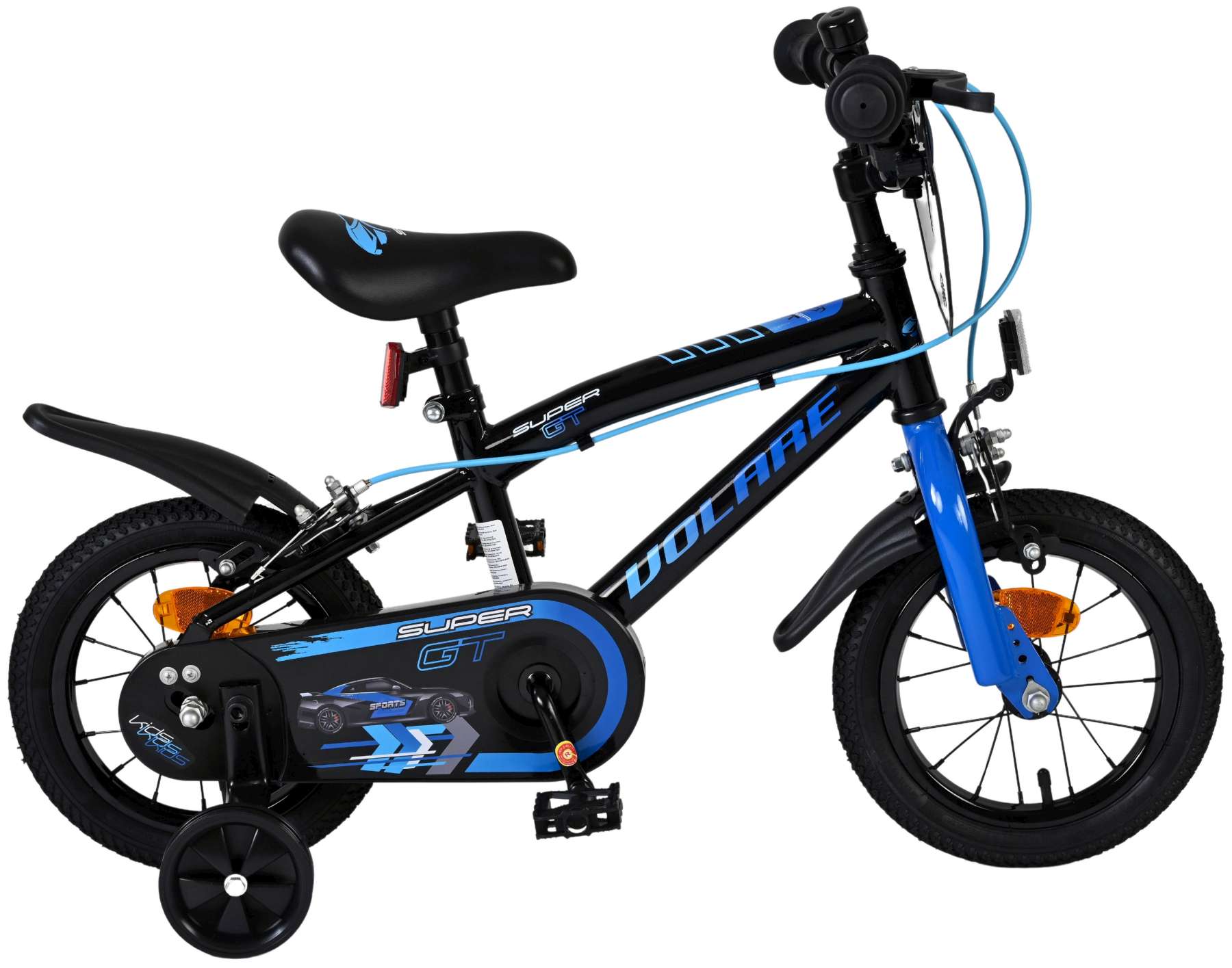 volare-super-gt-12-zoll-kinderfahrrad-blau-jungen-handbremsen image 1