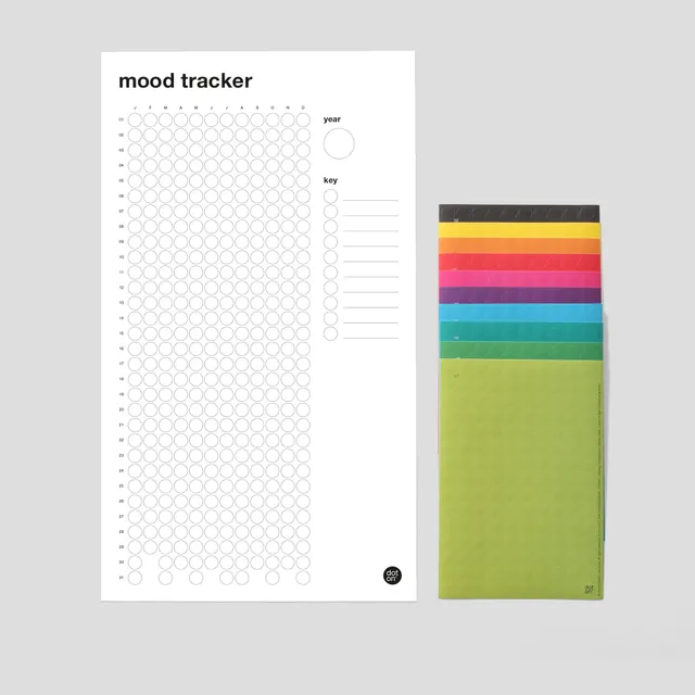 dot-on-mood-memory-moodtracker-kalender-mit-klebepunkten-jahresunabh-ngig image 1