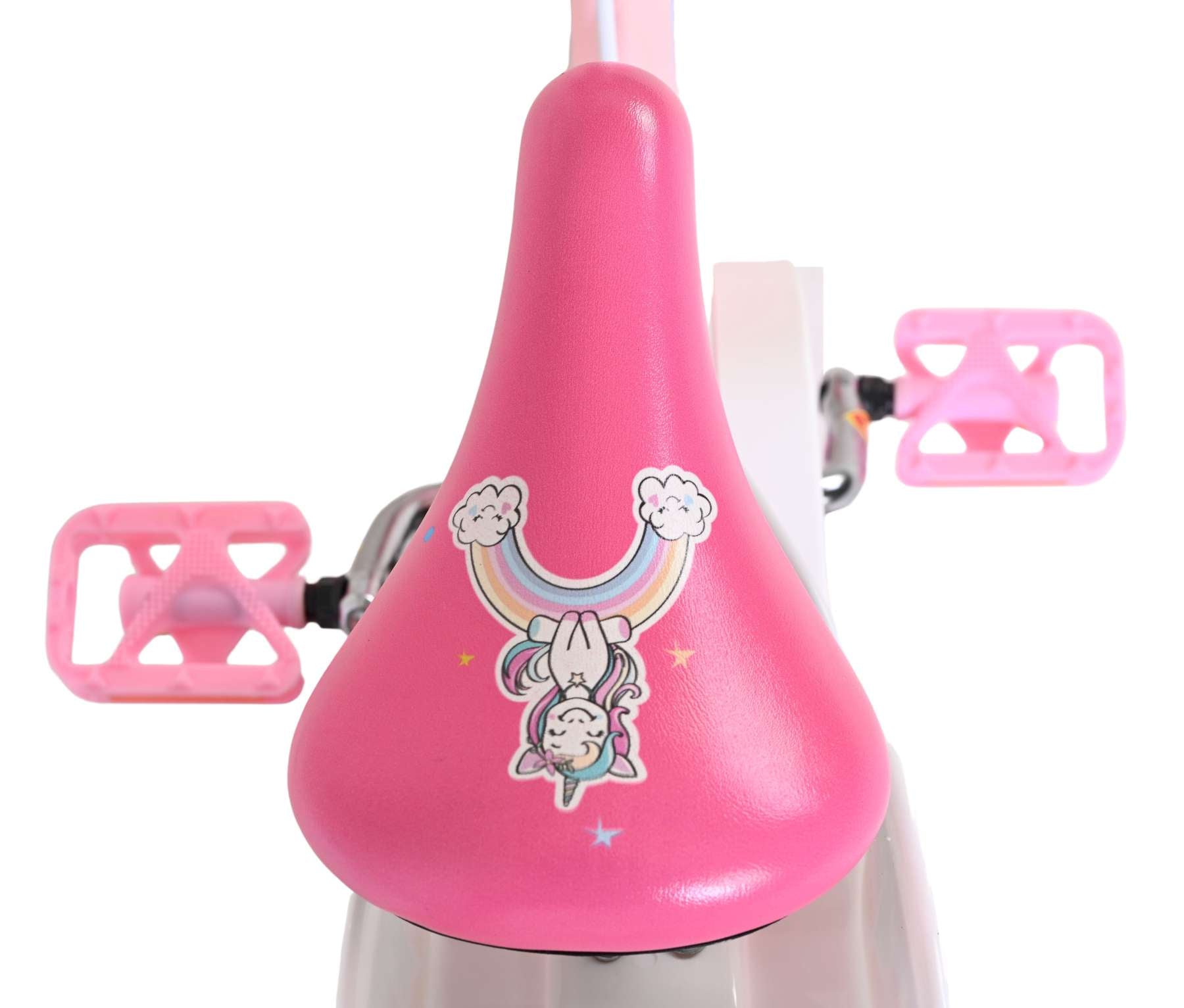 volare-unicorn-kinderfahrrad-14-zoll-rosa-mit-handbremsen image 4