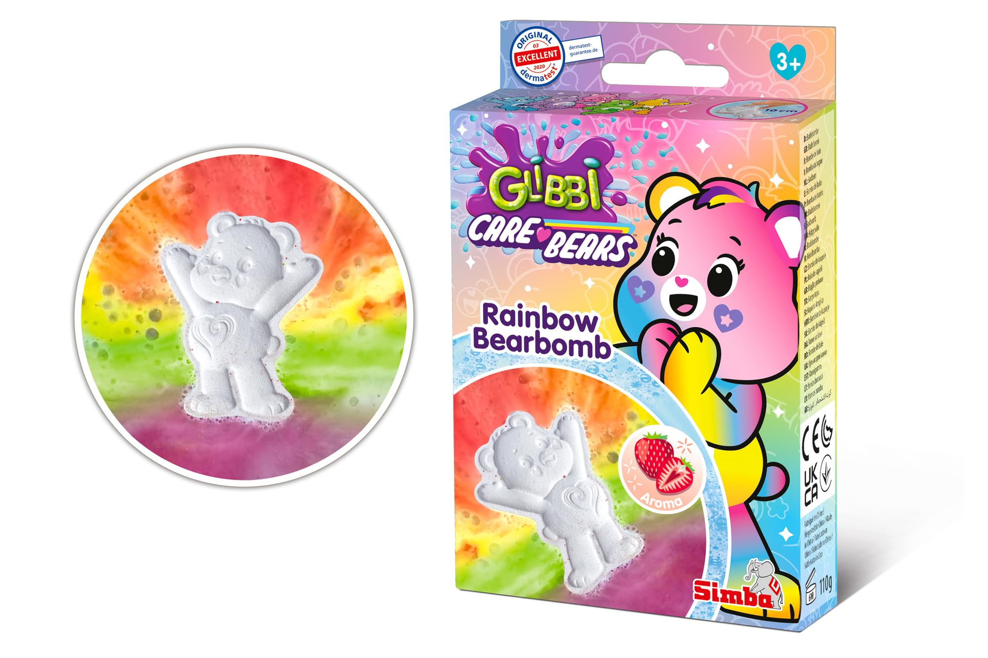 simba-glibbi-care-bears-bearbomb-badebombe-erdbeer-110g image 3