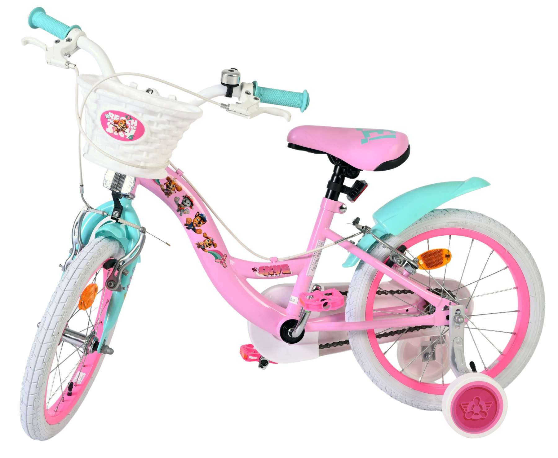 volare-paw-patrol-kinderfahrrad-16-zoll-rosa-2-bremsen image 8