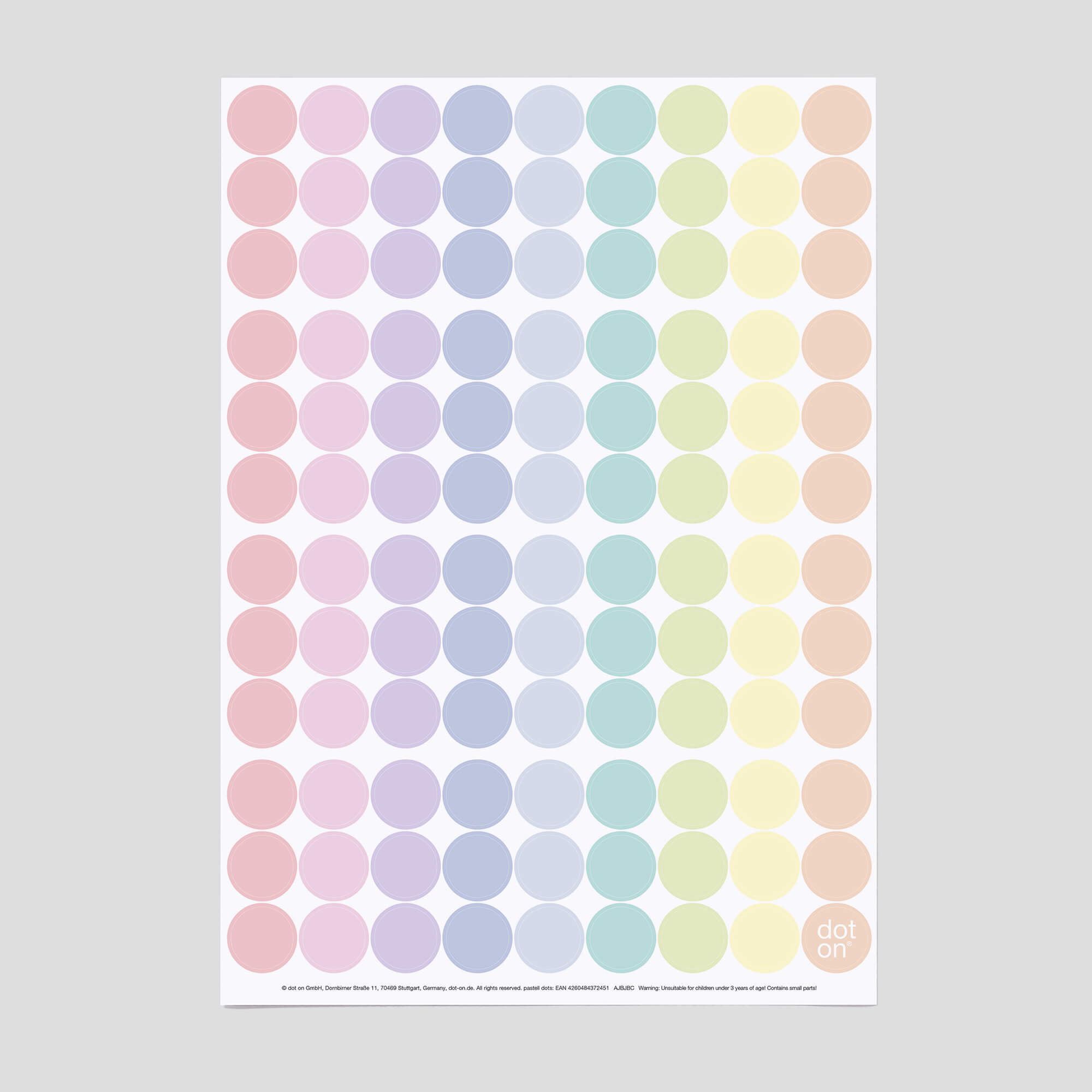 dot-on-pastell-dots-klebepunkte-20-mm-107-st-ck image 1