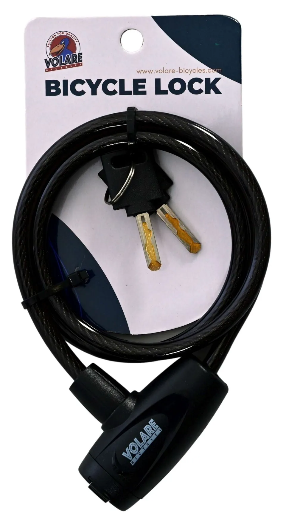 volare-accessoires-kabelschloss-schwarz-f-r-kinderfahrrad image 1