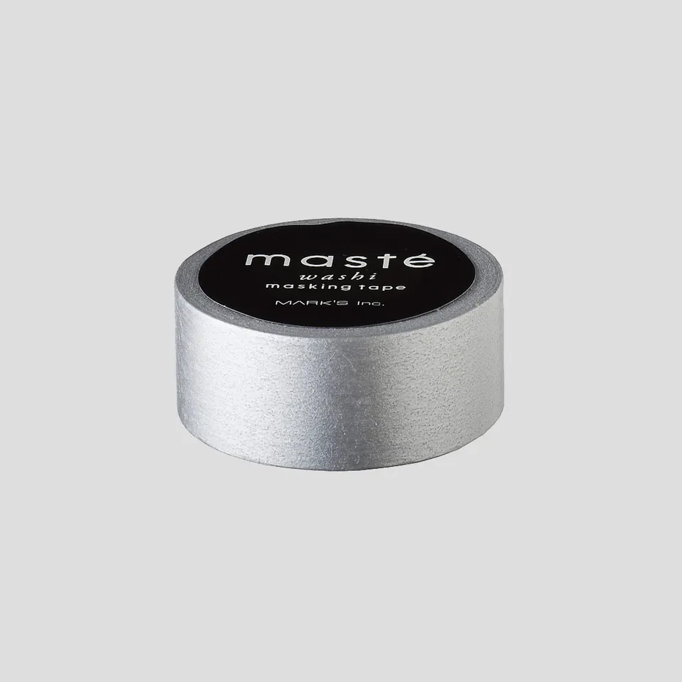 dot-on-washi-tapes-mast-washi-tape-silber-1-5-cm-x-7-m image 1