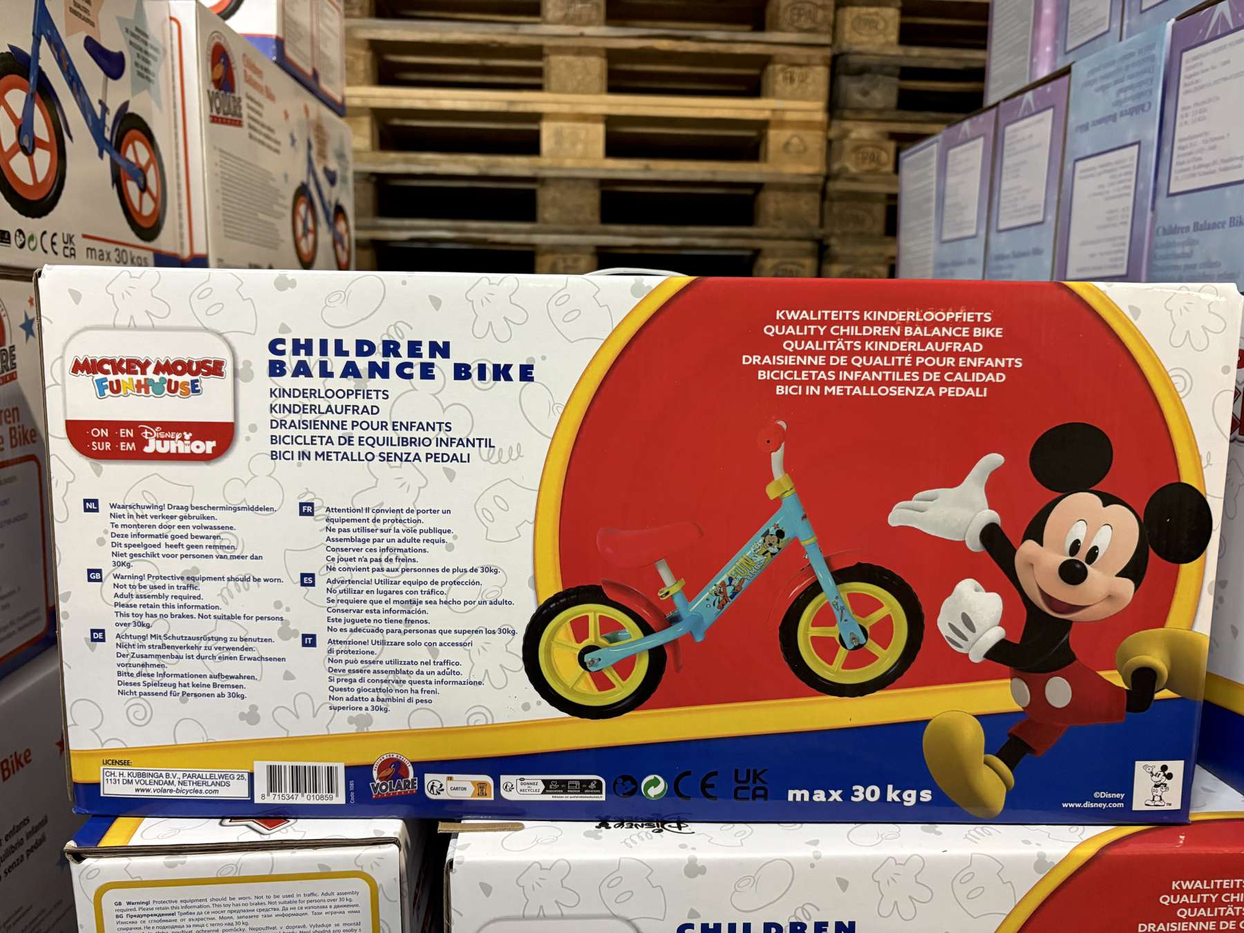 volare-disney-mickey-laufrad-hellblau-metall image 5