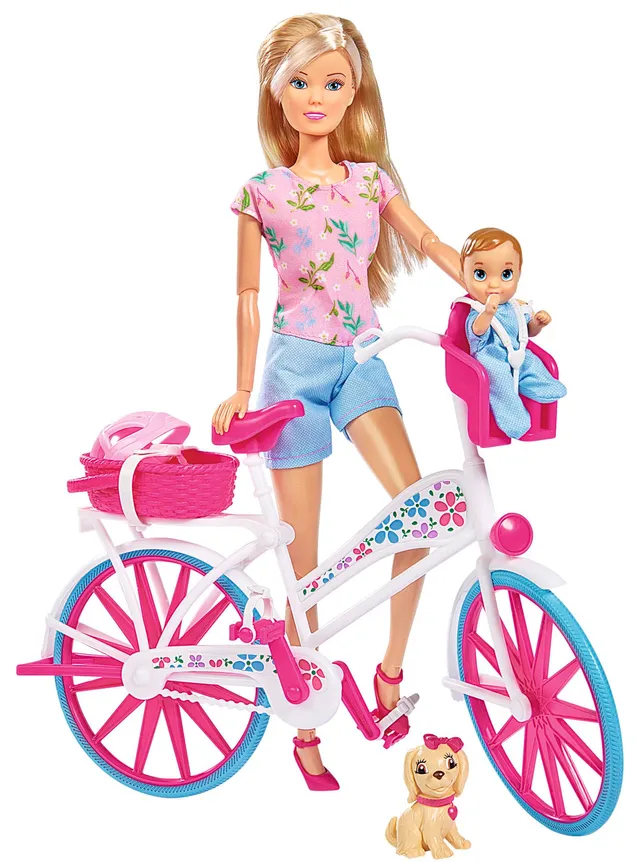 simba-steffi-love-bike-tour-puppe-mit-fahrrad-29-cm image 1
