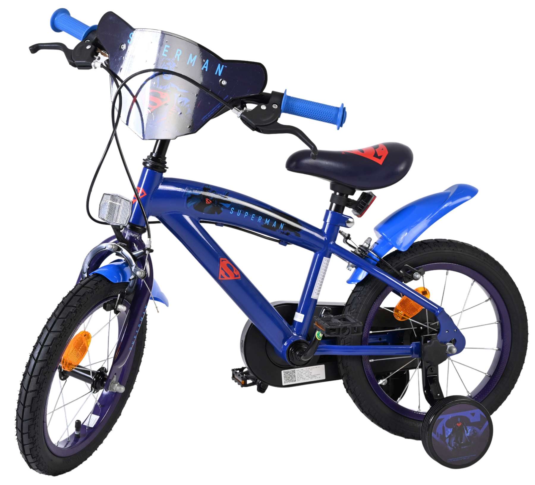 volare-superman-kinderfahrrad-14-zoll-blau-handbremsen image 8