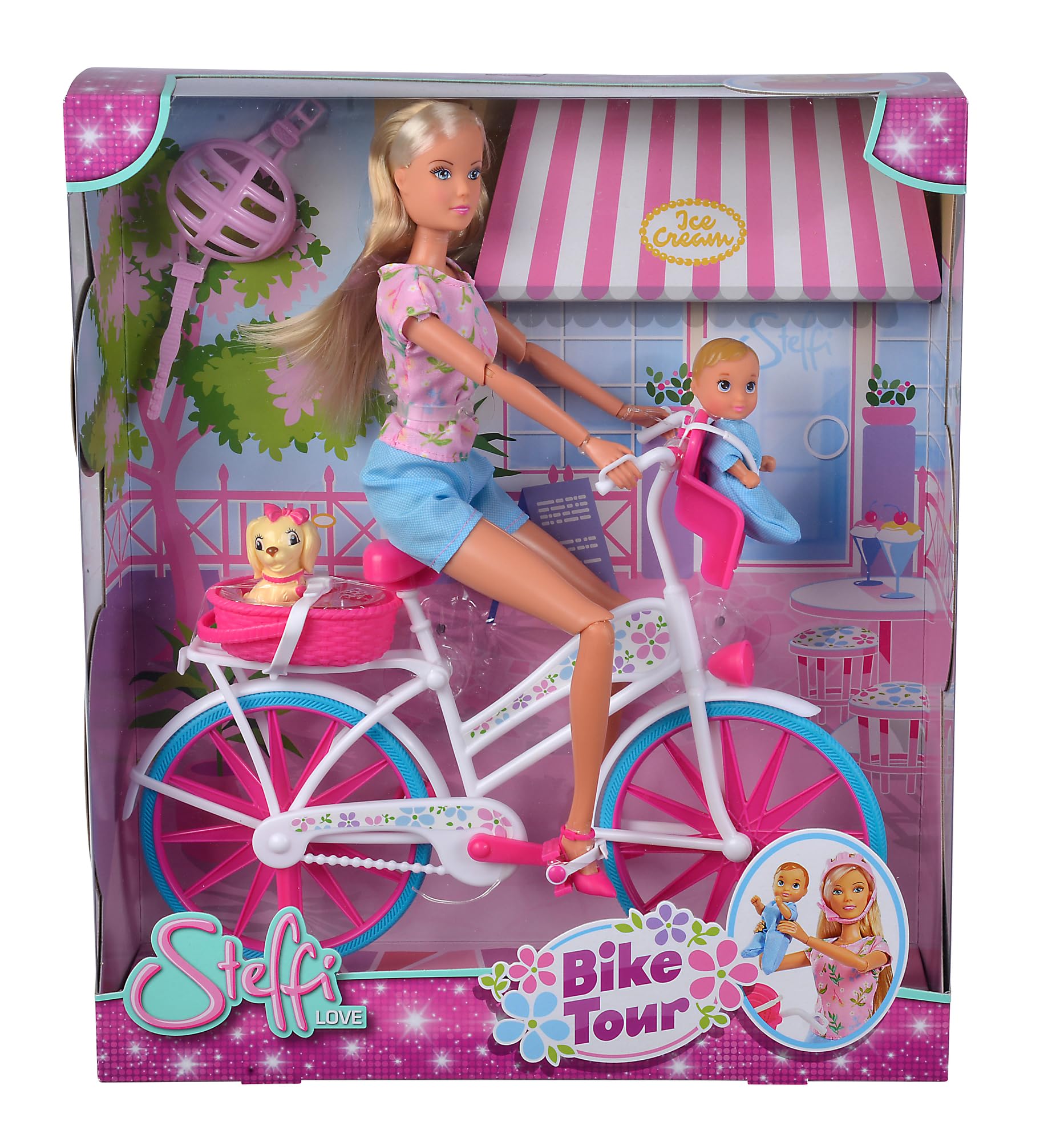 simba-steffi-love-bike-tour-puppe-mit-fahrrad-29-cm image 2