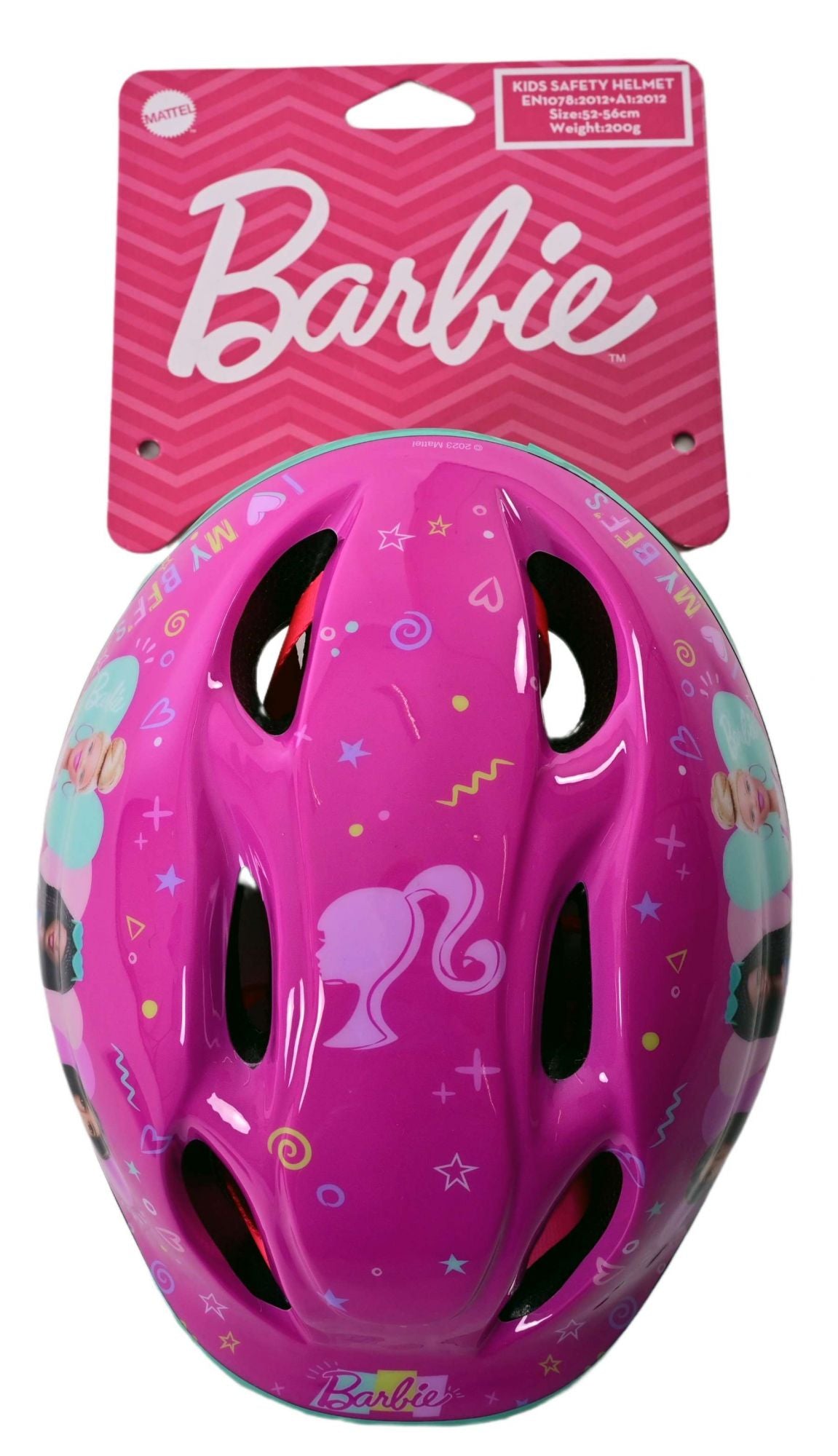 barbie-fahrradhelm-52-56-cm-rosa-verstellbar-200-g image 2