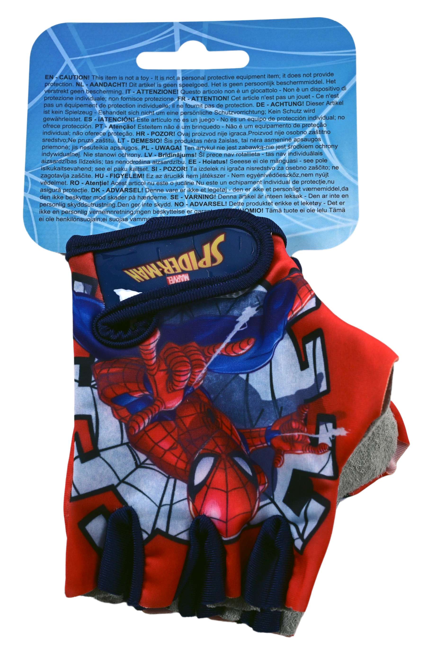 volare-spider-man-fahrradhandschuhe-kinder-mit-klettverschluss image 2