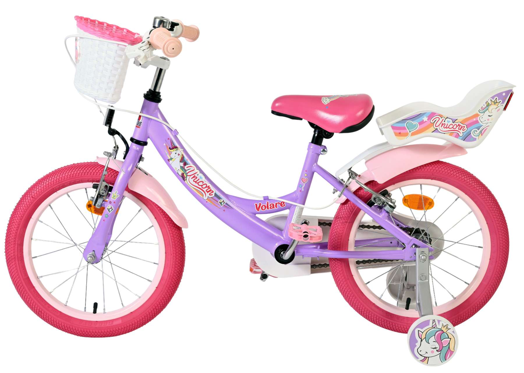 volare-unicorn-16-zoll-kinderfahrrad-lila-mit-st-tzr-dern image 7