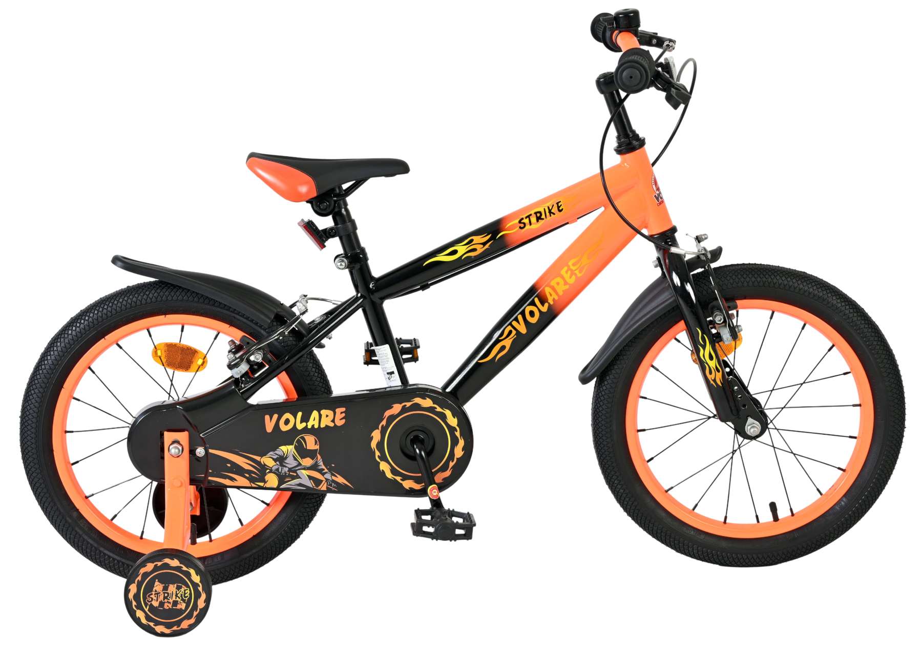 volare-strike-16-zoll-kinderfahrrad-orange-jungen-handbremsen image 1