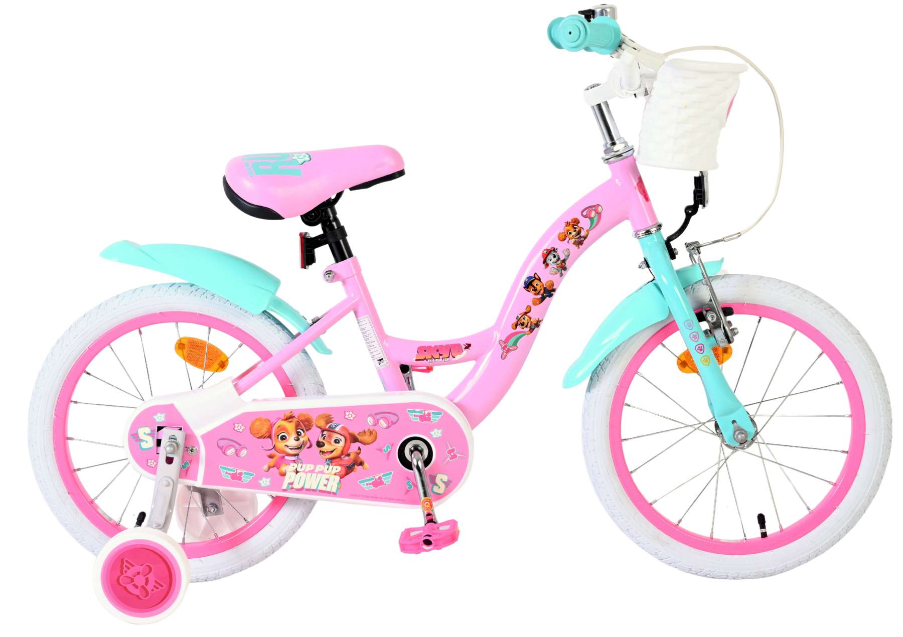 paw-patrol-16-zoll-kinderfahrrad-rosa-m-dchen image 1