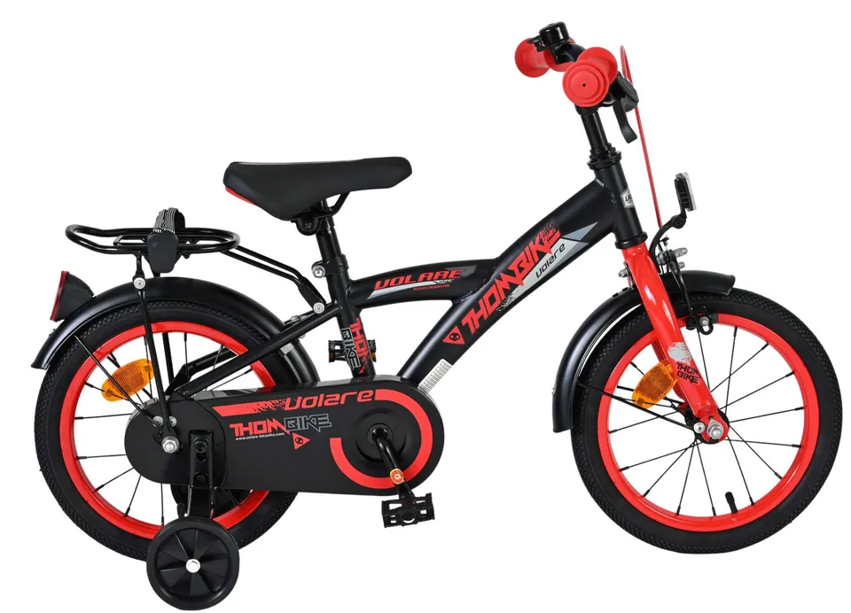 volare-thombike-14-zoll-jungenfahrrad-schwarz-rot-st-tzr-der image 1