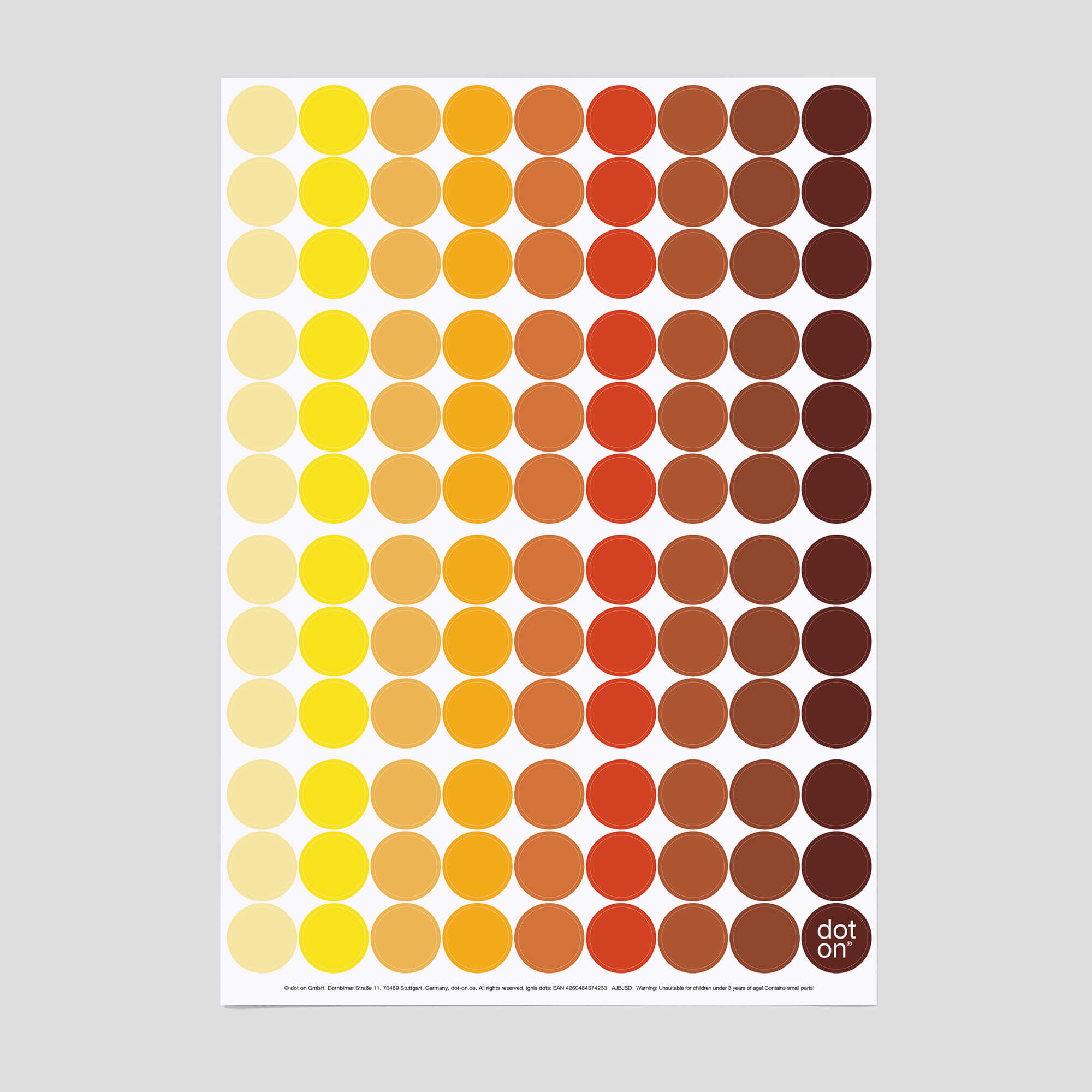 dot-on-ignis-dots-klebepunkte-20-mm-107-st-rot-gelb-beschriftbar image 1
