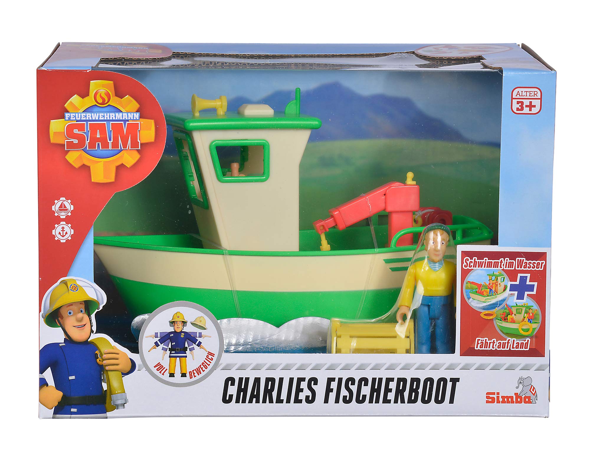 simba-feuerwehrmann-sam-109251074-charlies-fischerboot-19cm image 2