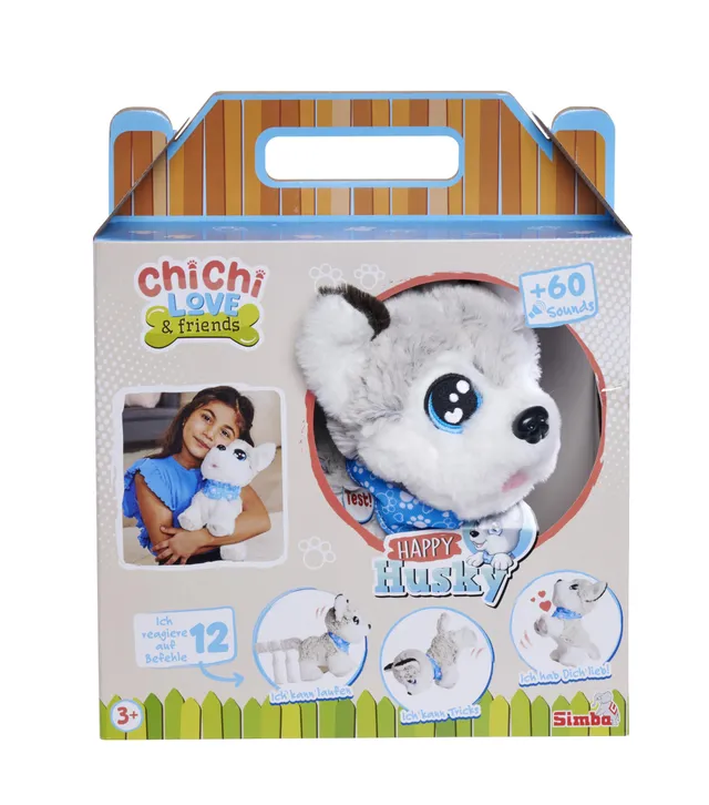 simba-chi-chi-love-happy-husky-pl-schhund-30cm-mit-sprache image 1