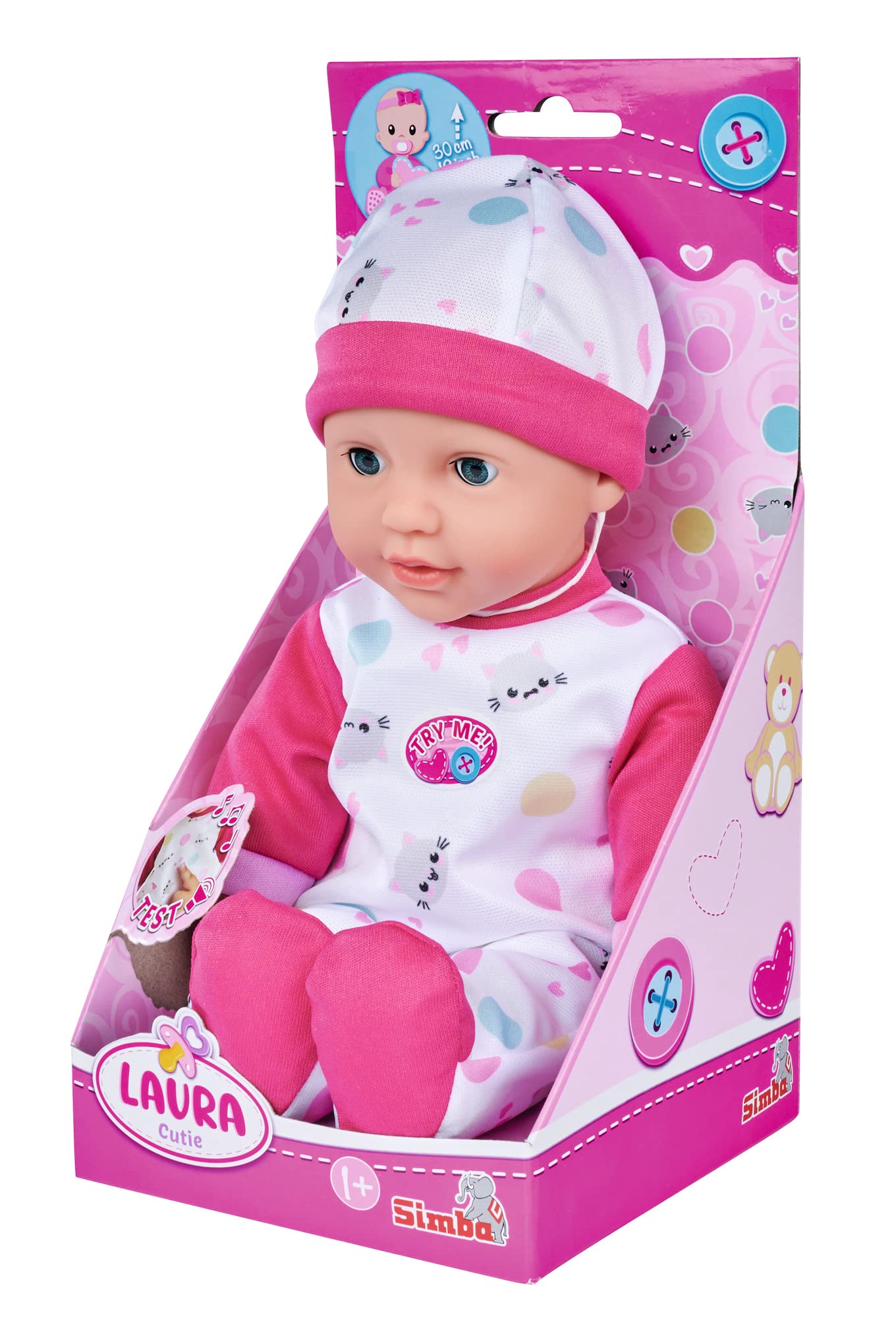 simba-laura-cutie-weichk-rperpuppe-30-cm-mit-sounds image 4