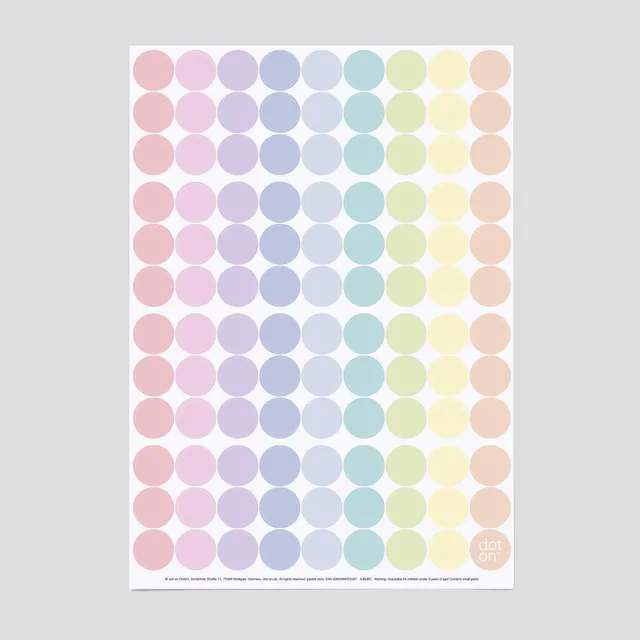 dot-on-pastell-dots-klebepunkte-20-mm-107-st-ck image 1