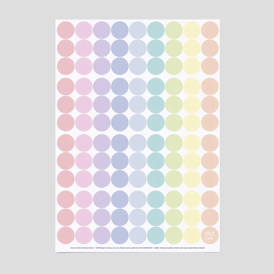 dot-on-pastell-dots-klebepunkte-20-mm-107-st-ck image 1