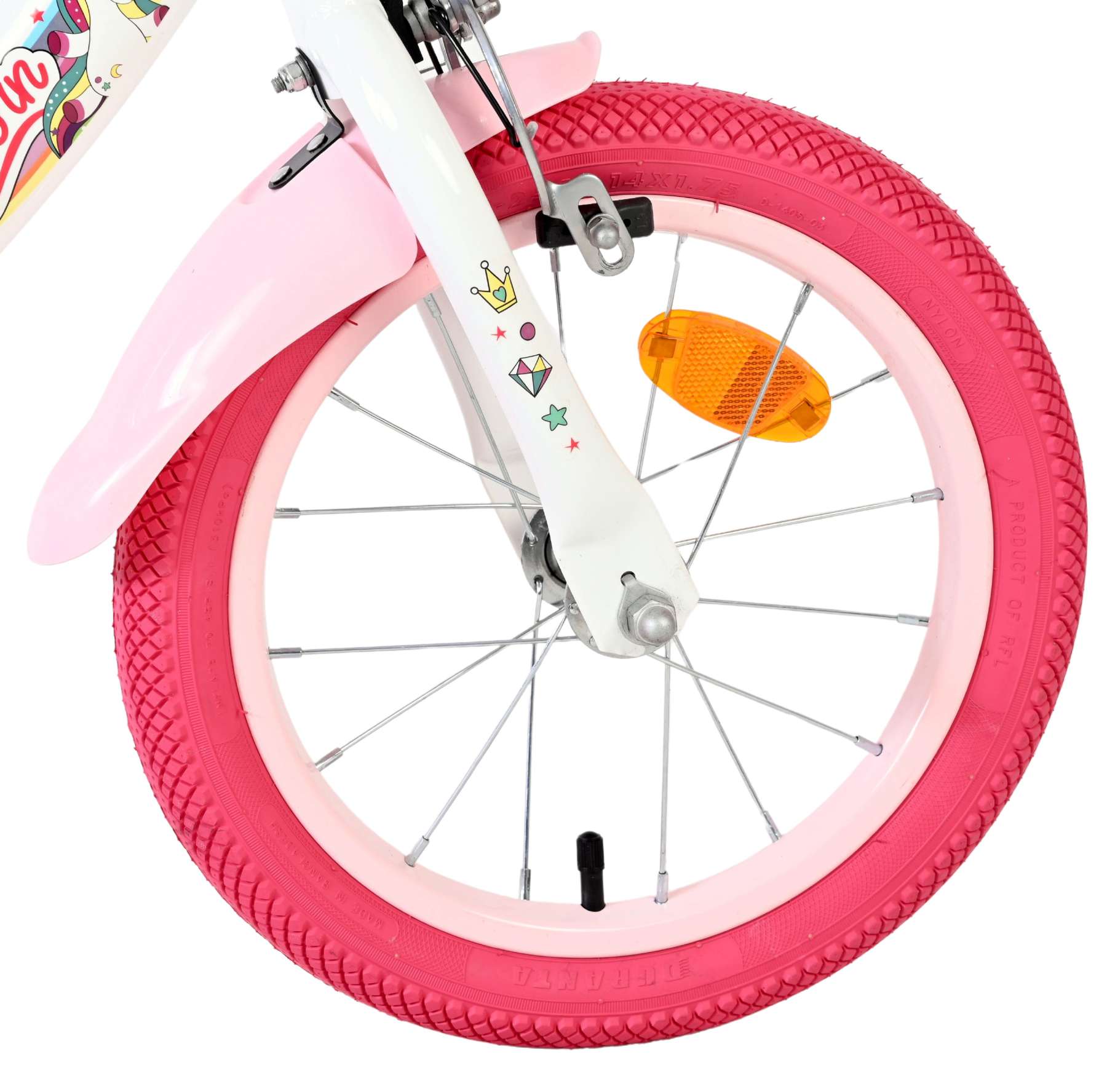volare-unicorn-14-zoll-kinderfahrrad-wei-m-dchen-einhorn image 3