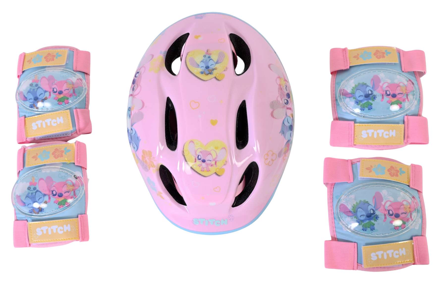 disney-stitch-schutzset-rosa-mit-helm-knie-ellenbogen image 3