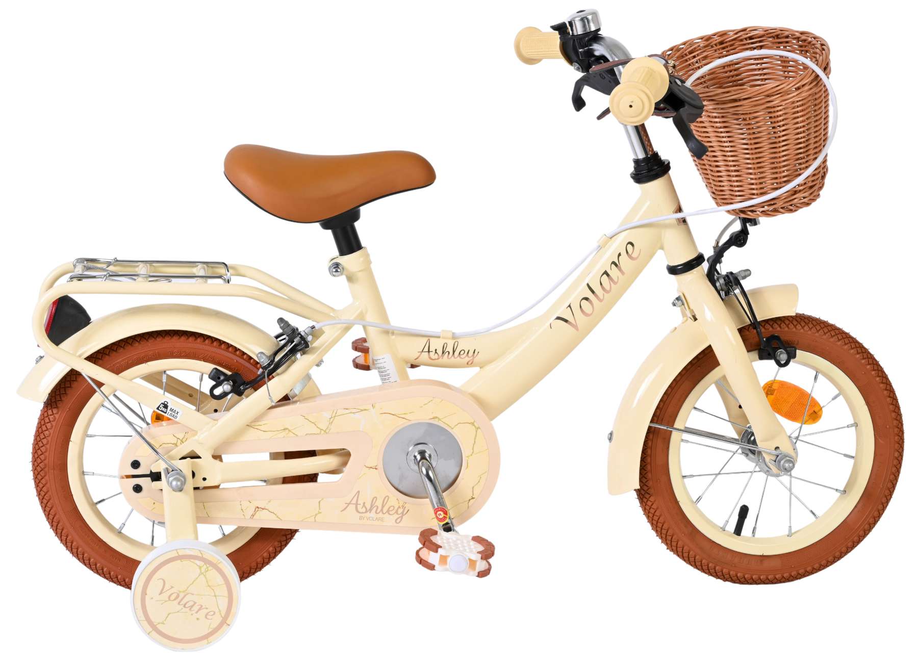 volare-ashley-12-zoll-kinderfahrrad-creme-handbremsen image 1
