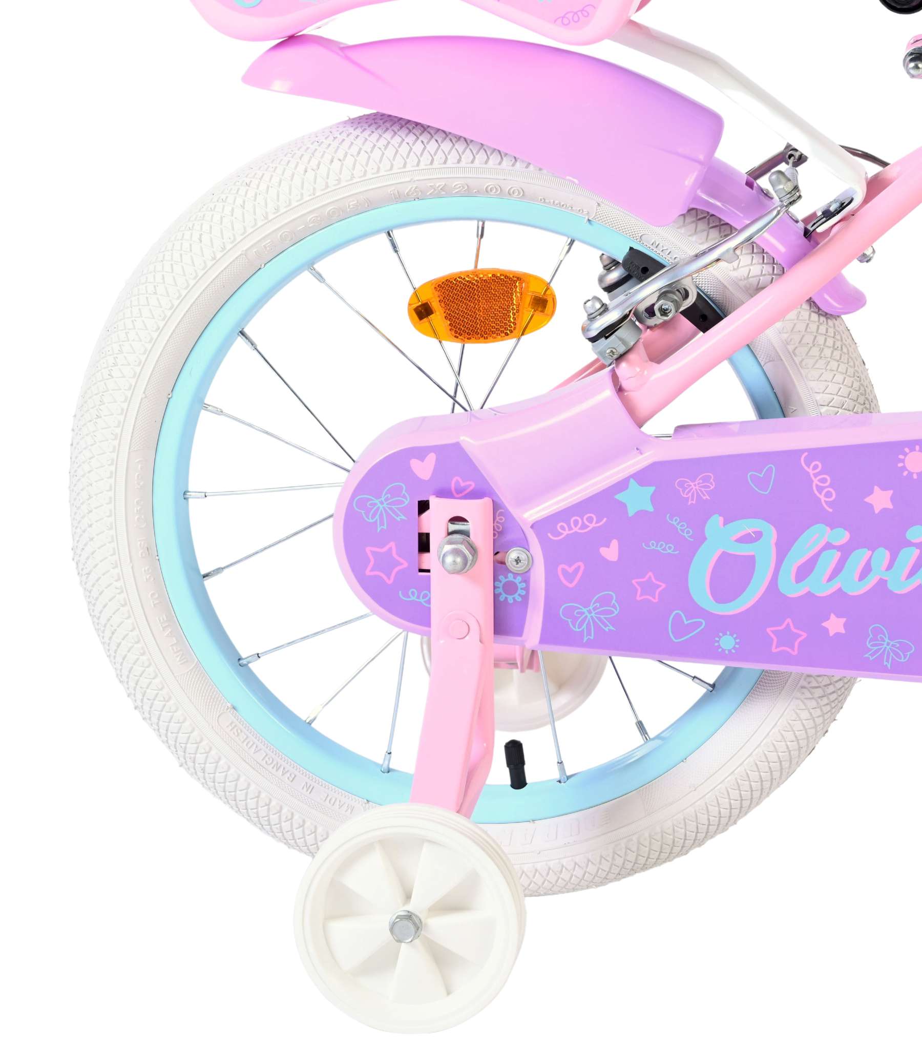 volare-olivia-16-zoll-kinderfahrrad-rosa-m-dchen-handbremsen image 2