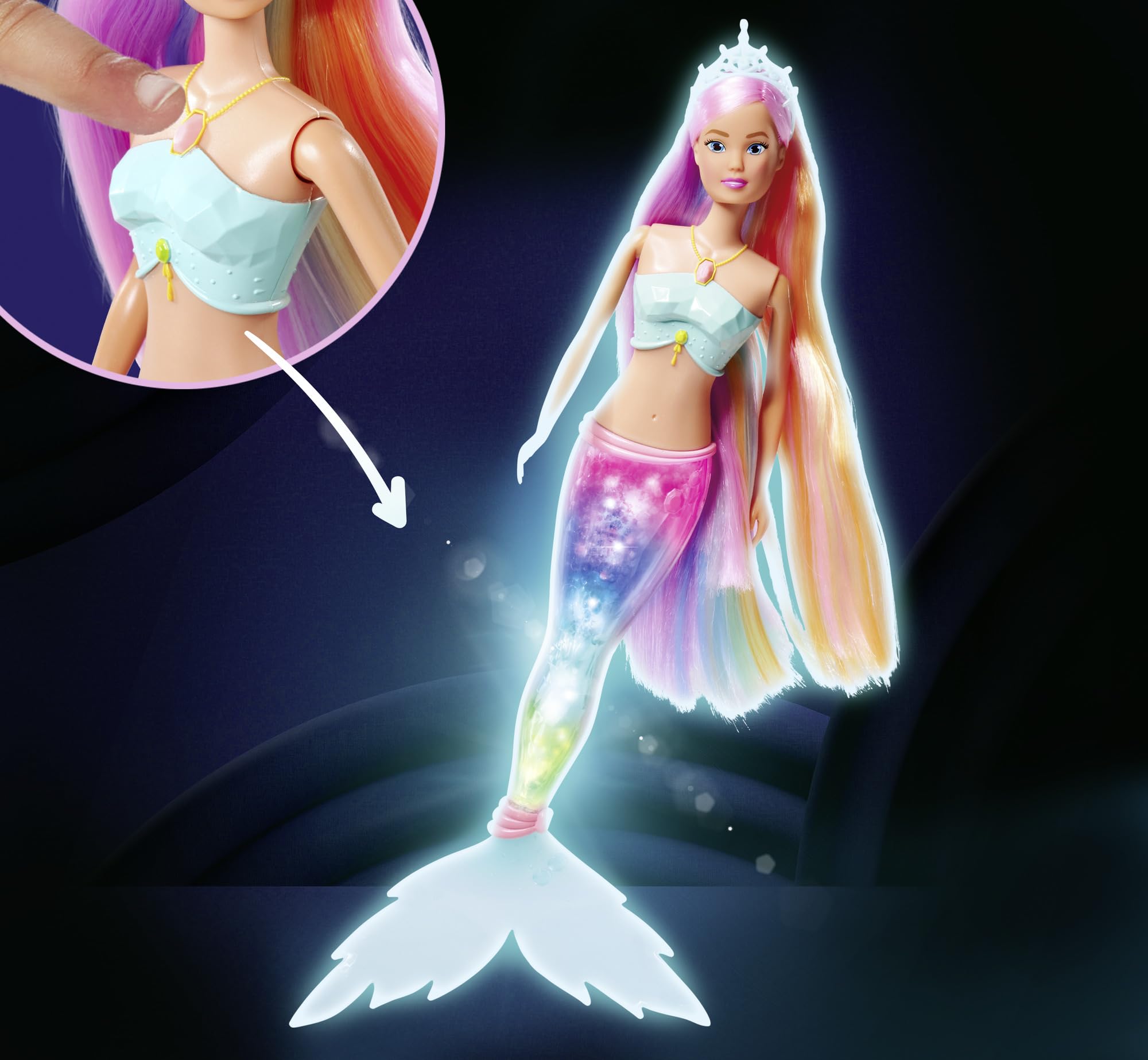 simba-steffi-love-magic-rainbow-mermaid-meerjungfrau-puppe-39cm image 5