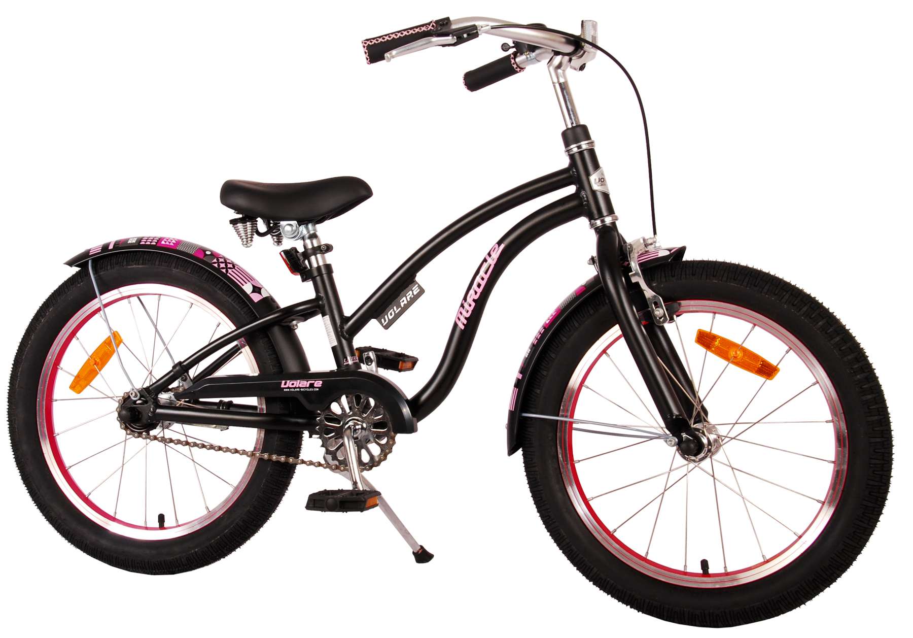 volare-miracle-cruiser-18-zoll-kinderfahrrad-schwarz-m-dchen image 2