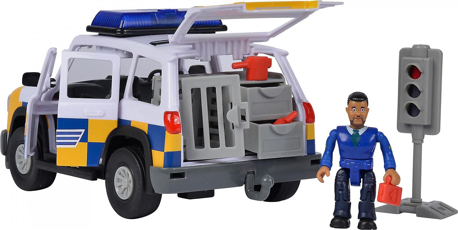 simba-feuerwehrmann-sam-polizei-auto-4x4-19-cm-mit-malcolm image 2