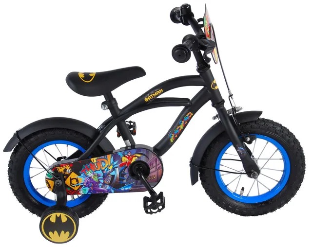 volare-batman-12-zoll-kinderfahrrad-schwarz-jungen image 1