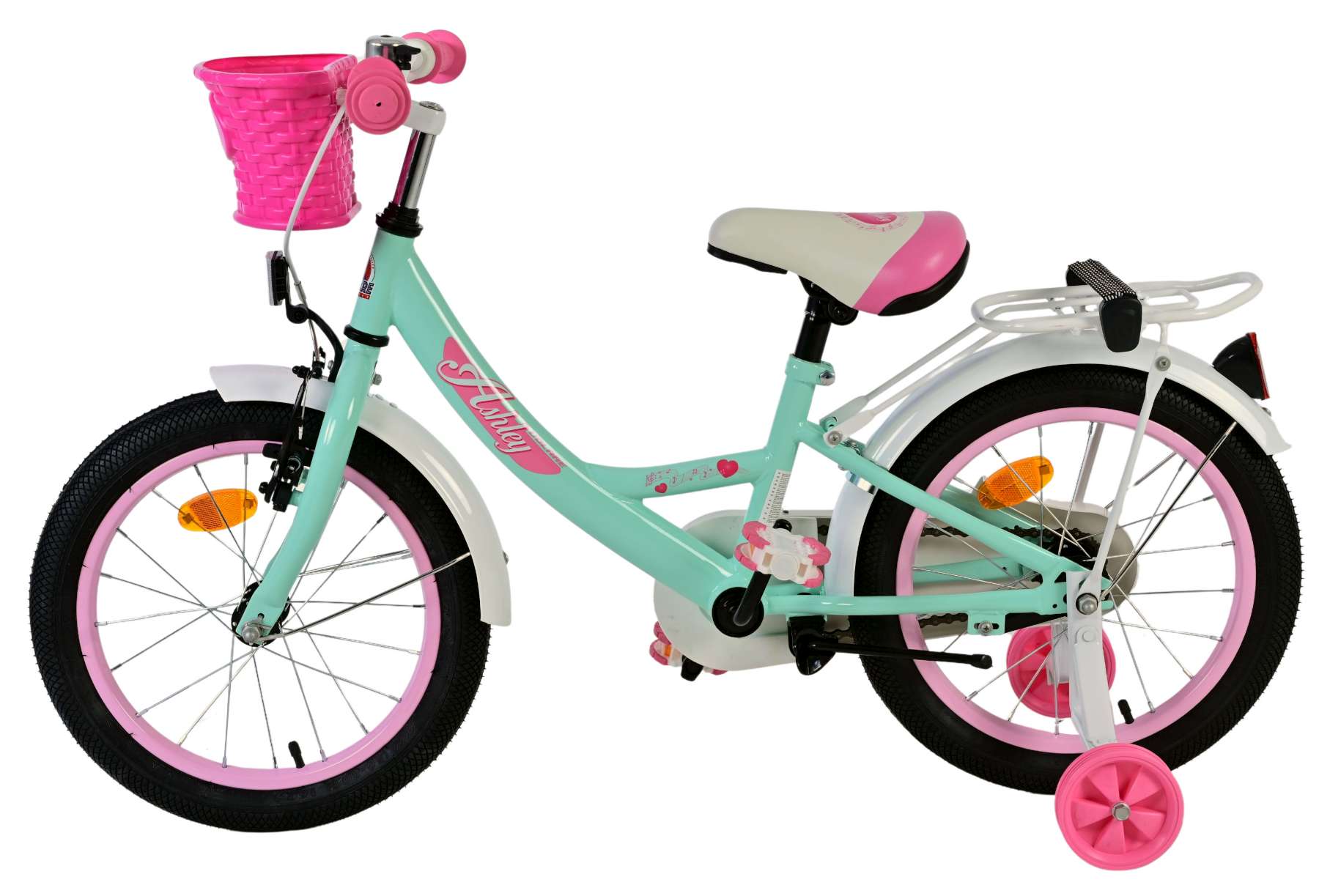 volare-ashley-16-zoll-m-dchenfahrrad-gr-n-korb image 7