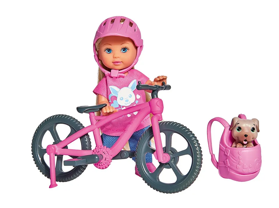 simba-evi-love-ferienspa-puppe-mit-fahrrad-12cm image 1