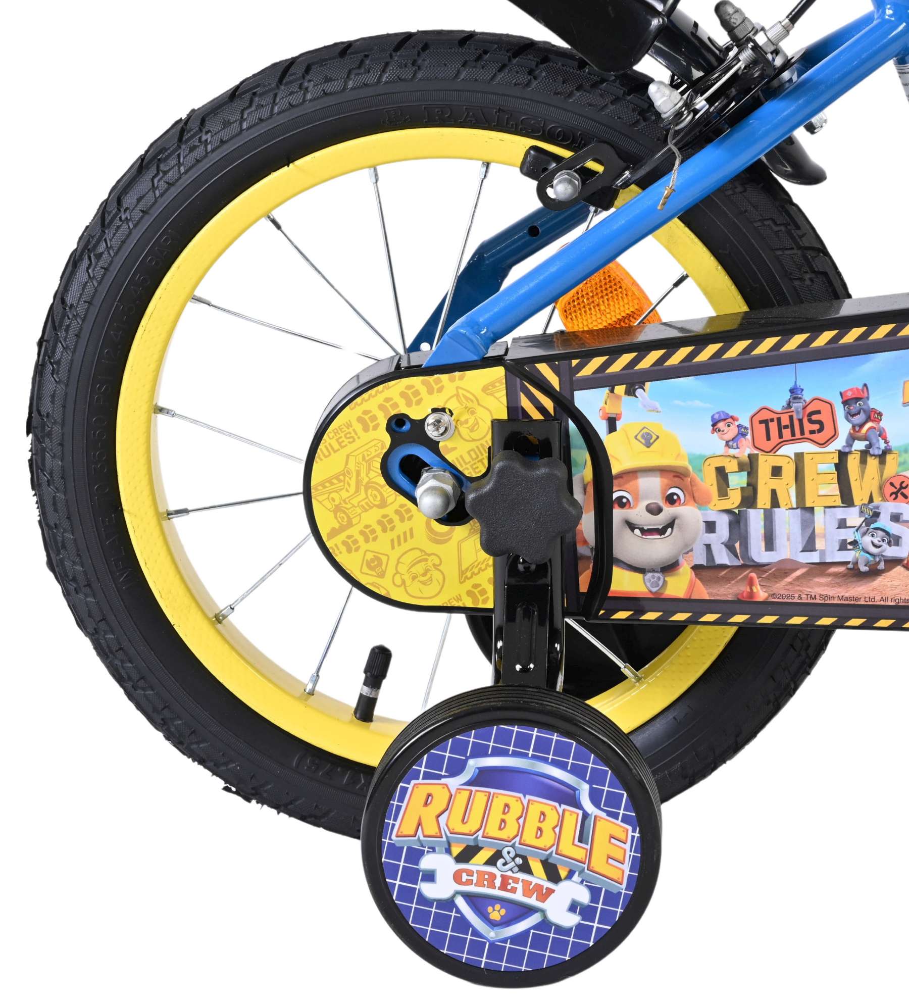volare-paw-patrol-rubble-14-zoll-kinderfahrrad-blau-st-tzr-der image 2