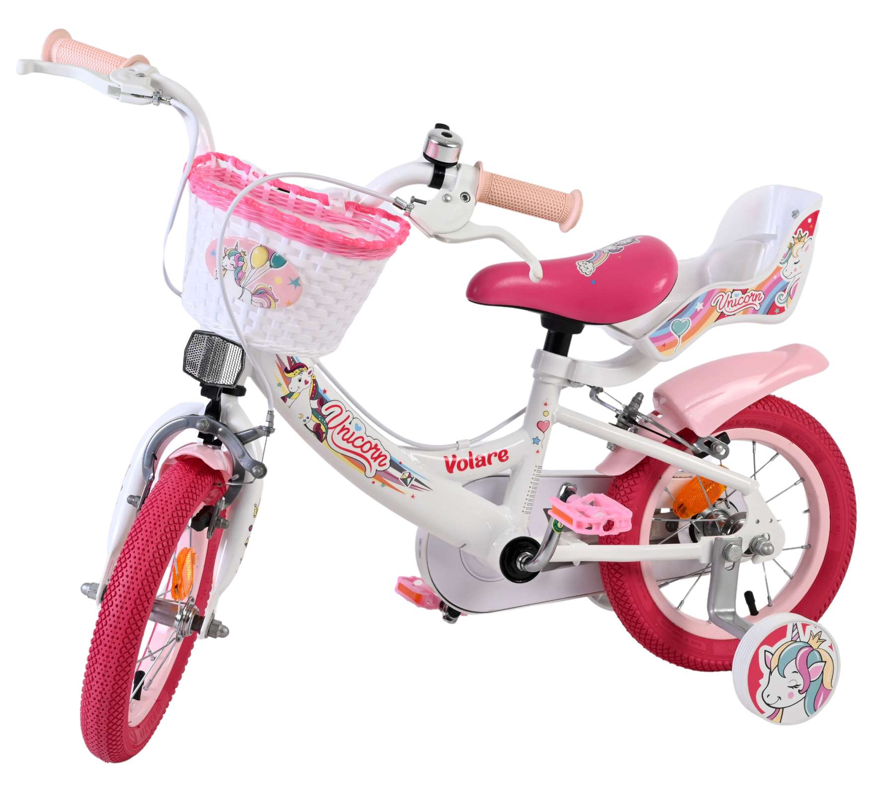 volare-unicorn-12-zoll-kinderfahrrad-m-dchen-wei-handbremse image 8