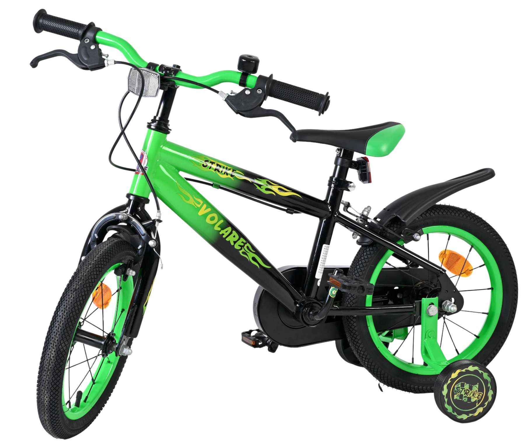 volare-strike-14-zoll-kinderfahrrad-jungen-gr-n-zwei-handbremsen image 8