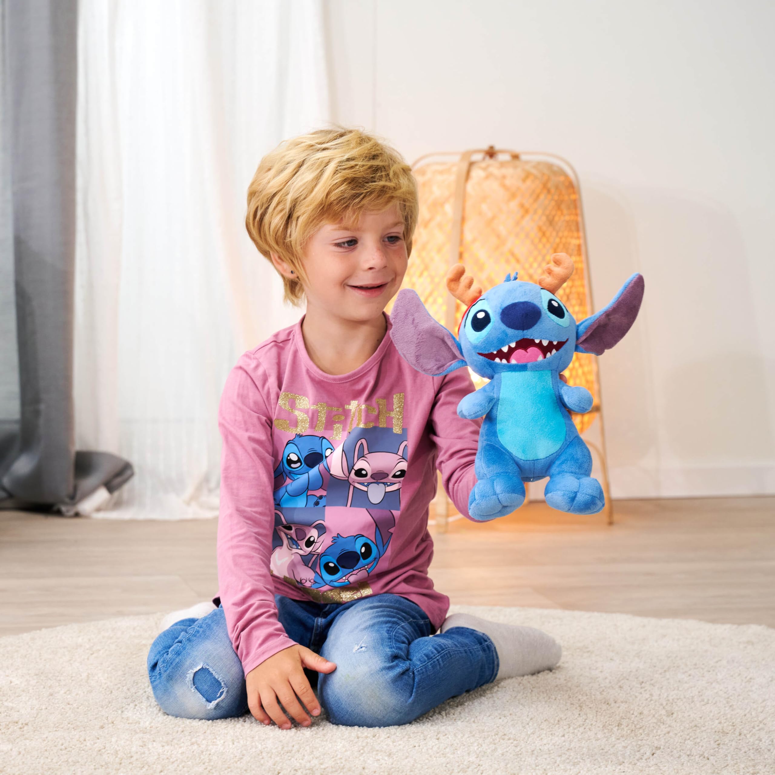 simba-disney-stitch-pl-sch-25-cm-mit-rentiergeweih image 3