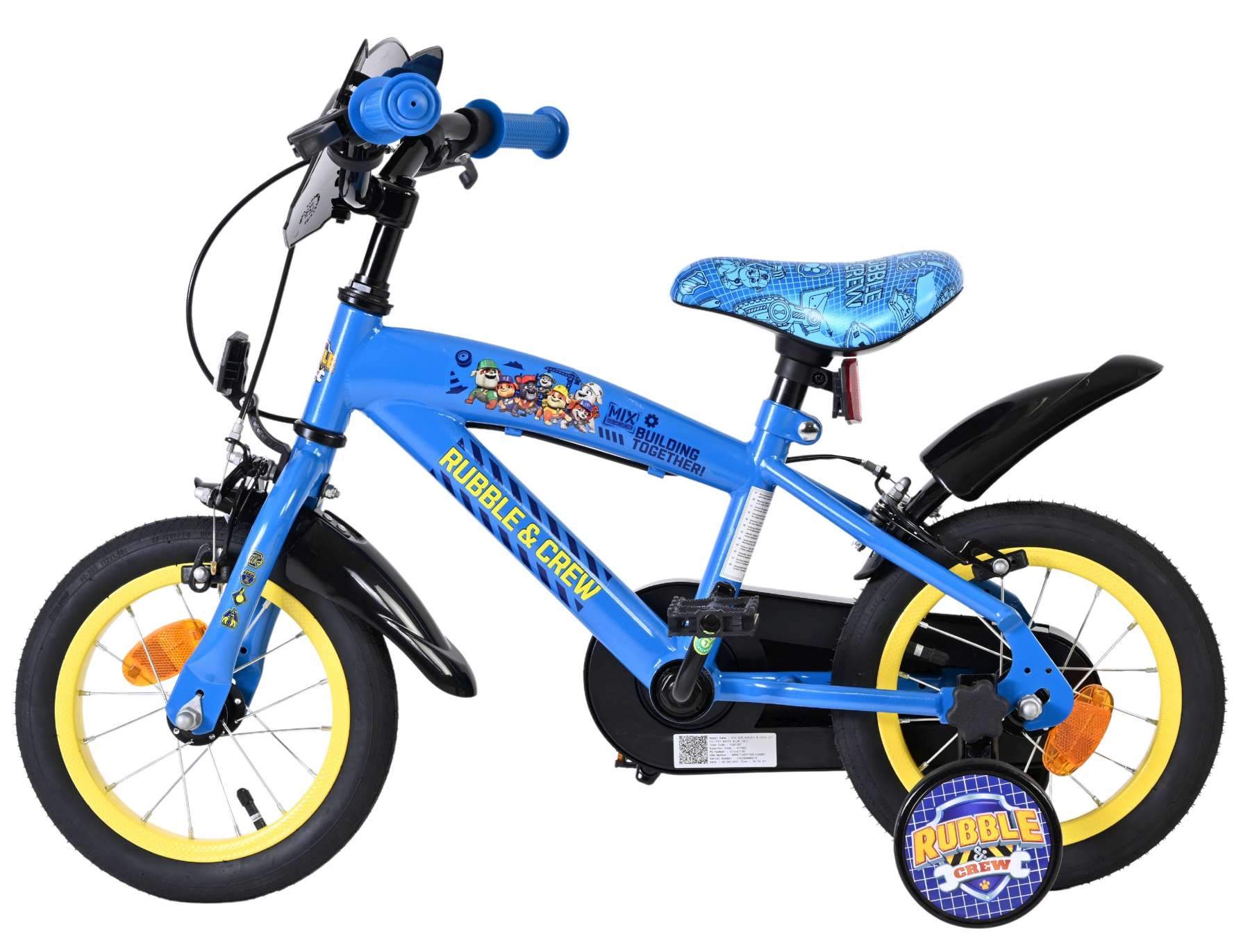 volare-rubble-crew-kinderfahrrad-12-zoll-blau-handbremsen image 7