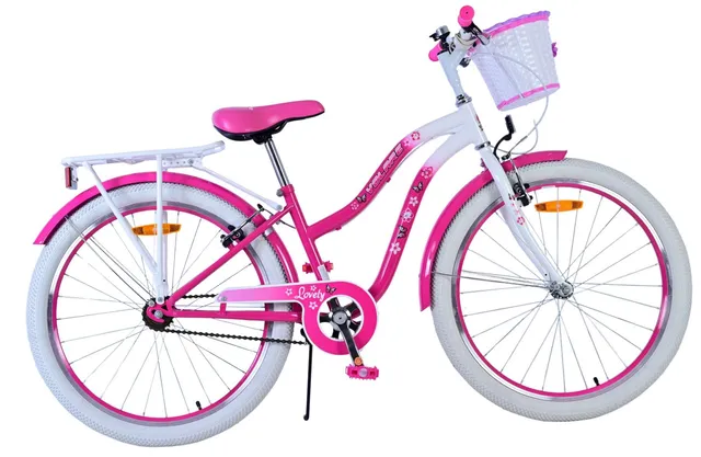 volare-lovely-24-zoll-m-dchenfahrrad-rosa-mit-korb image 1