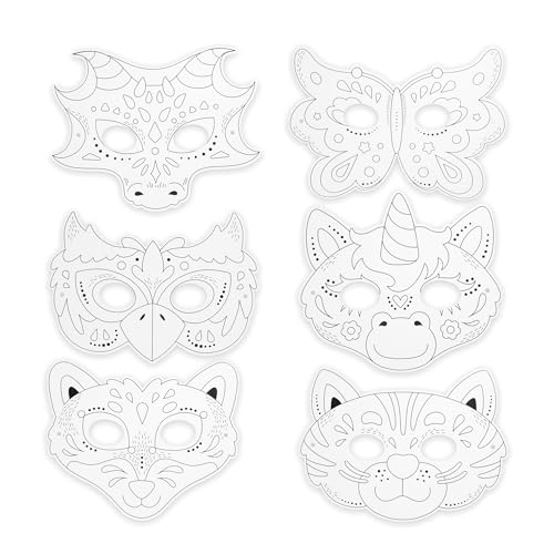 trendhaus-birthday-fun-bastelset-tiermasken-6-masken-sticker image 8