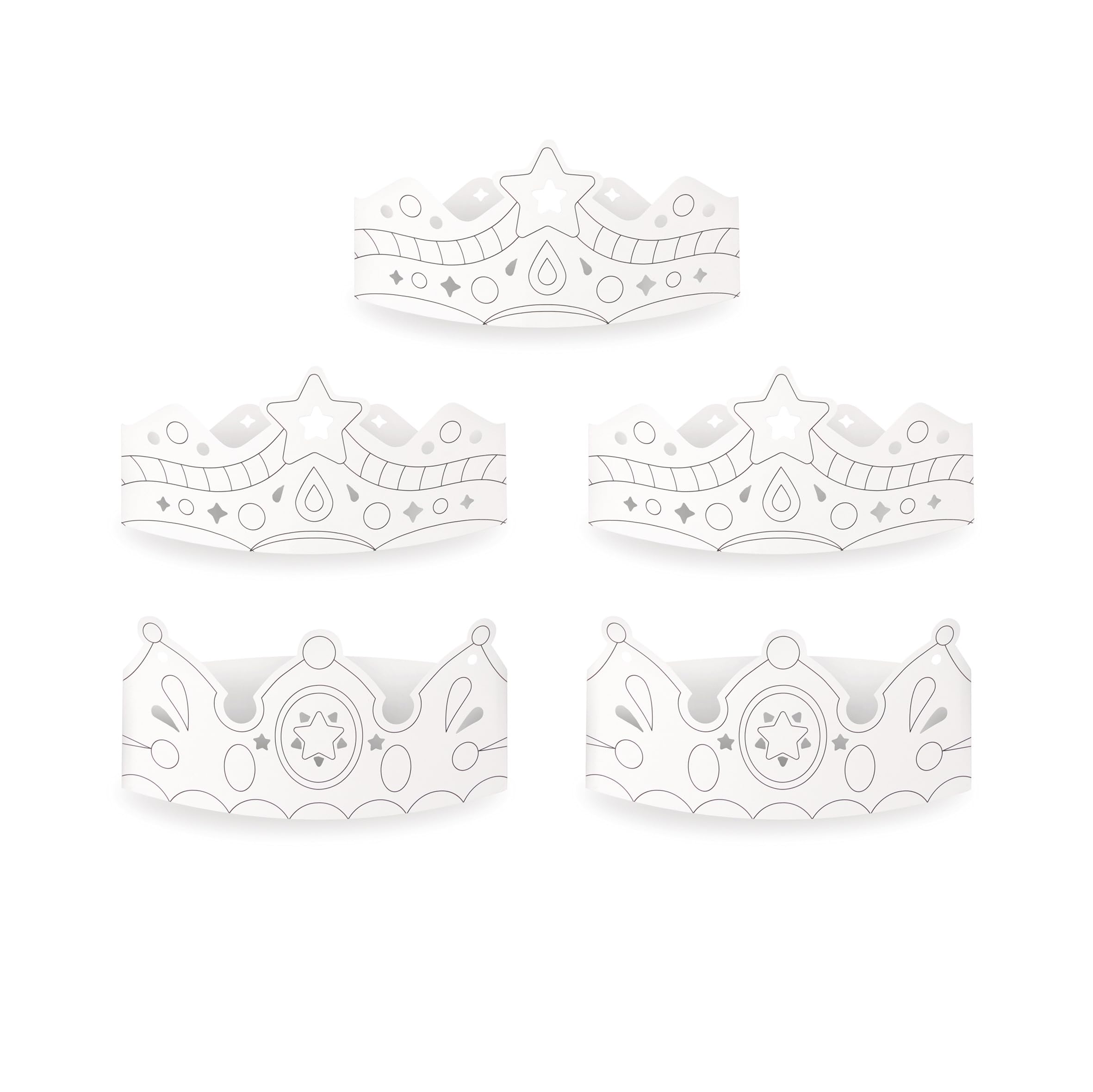 trendhaus-birthday-fun-bastelset-papierkronen-5-kronen image 3