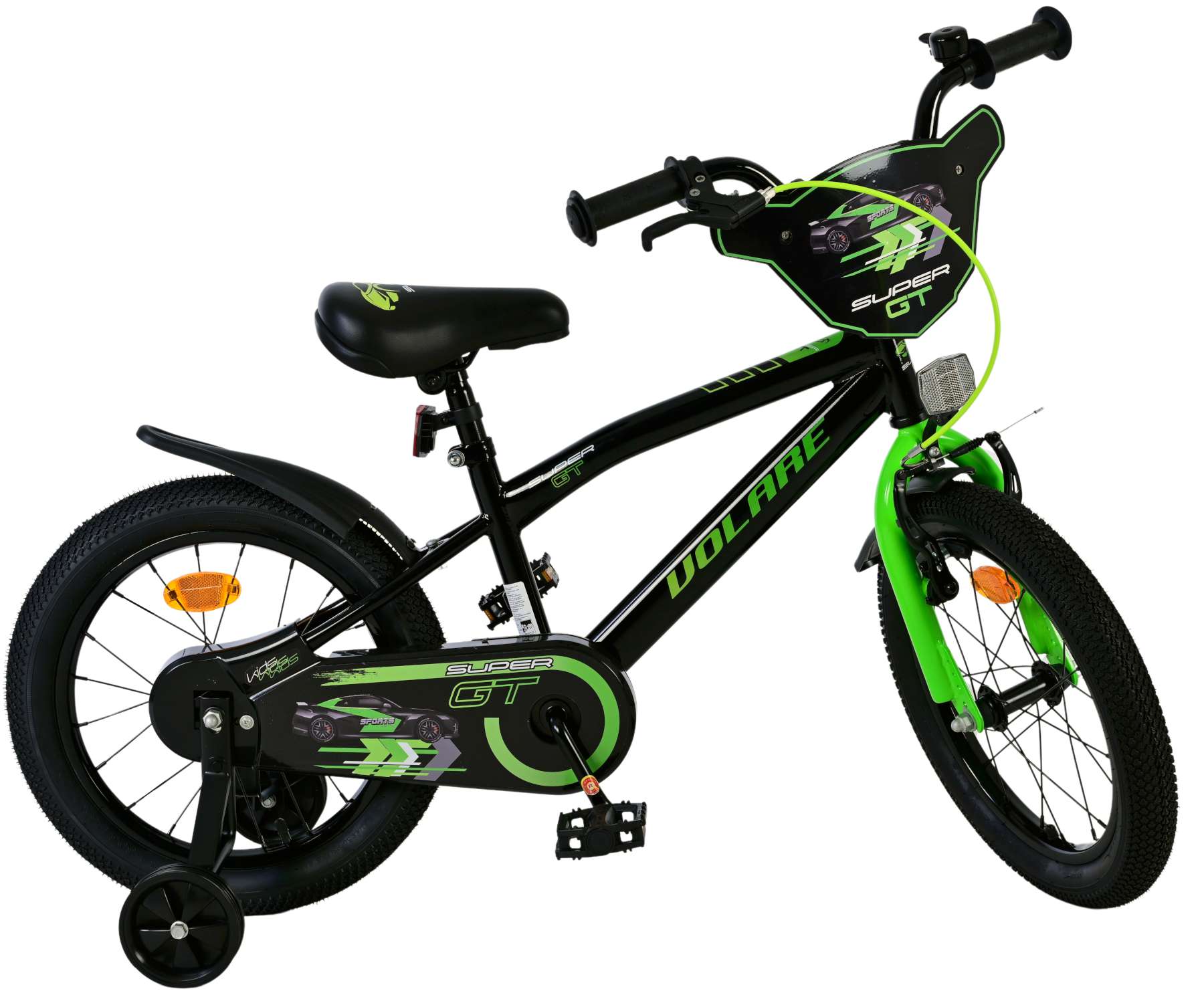 volare-super-gt-16-zoll-kinderfahrrad-jungen-gr-n image 2