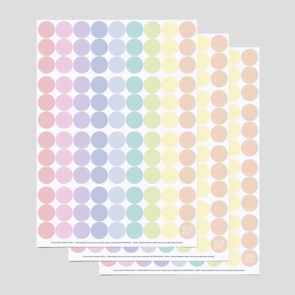 dot-on-pastell-dots-klebepunkte-20-mm-pastell-3er-set image 1