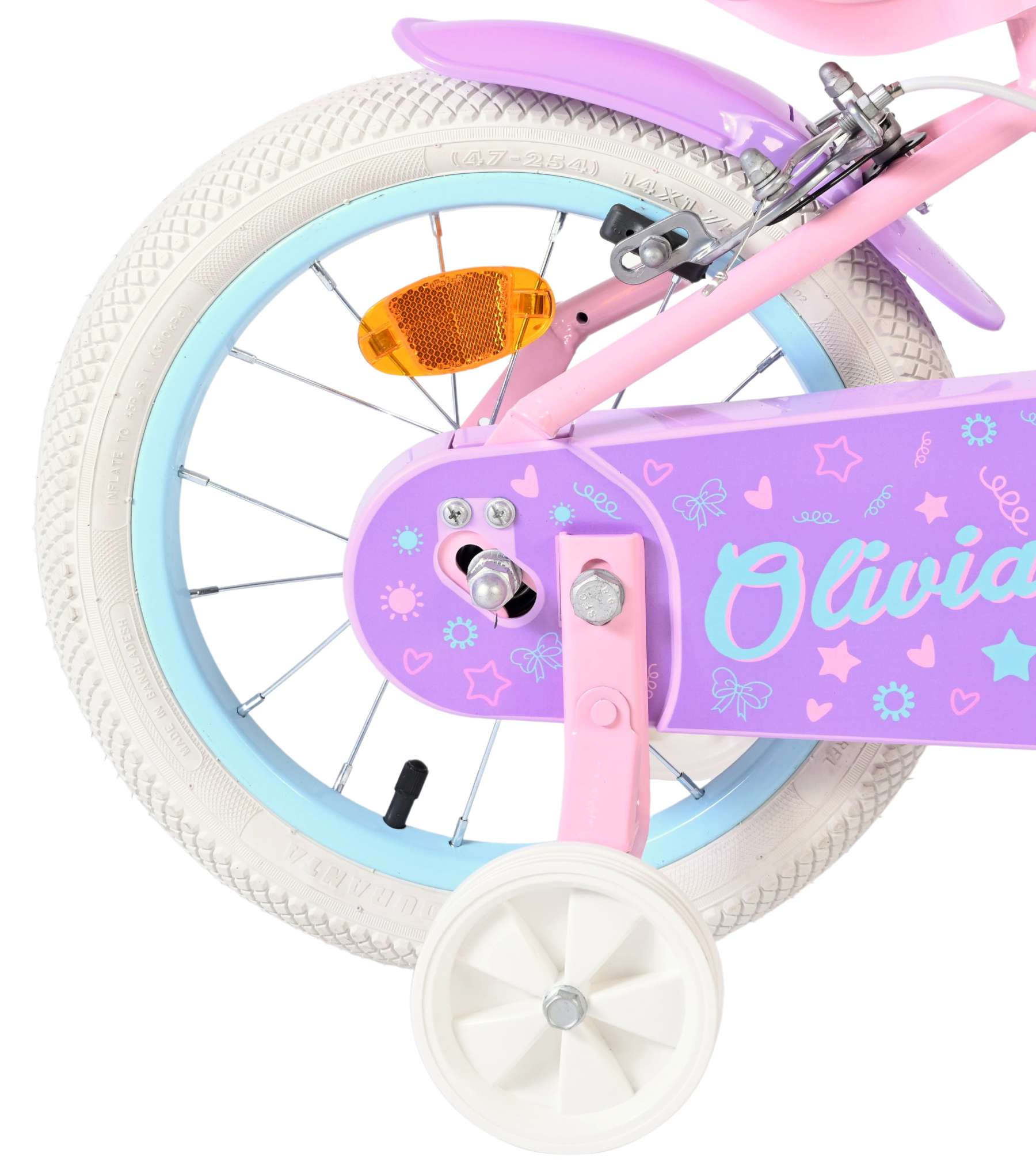 volare-olivia-14-zoll-kinderfahrrad-rosa-mit-puppensitz image 2
