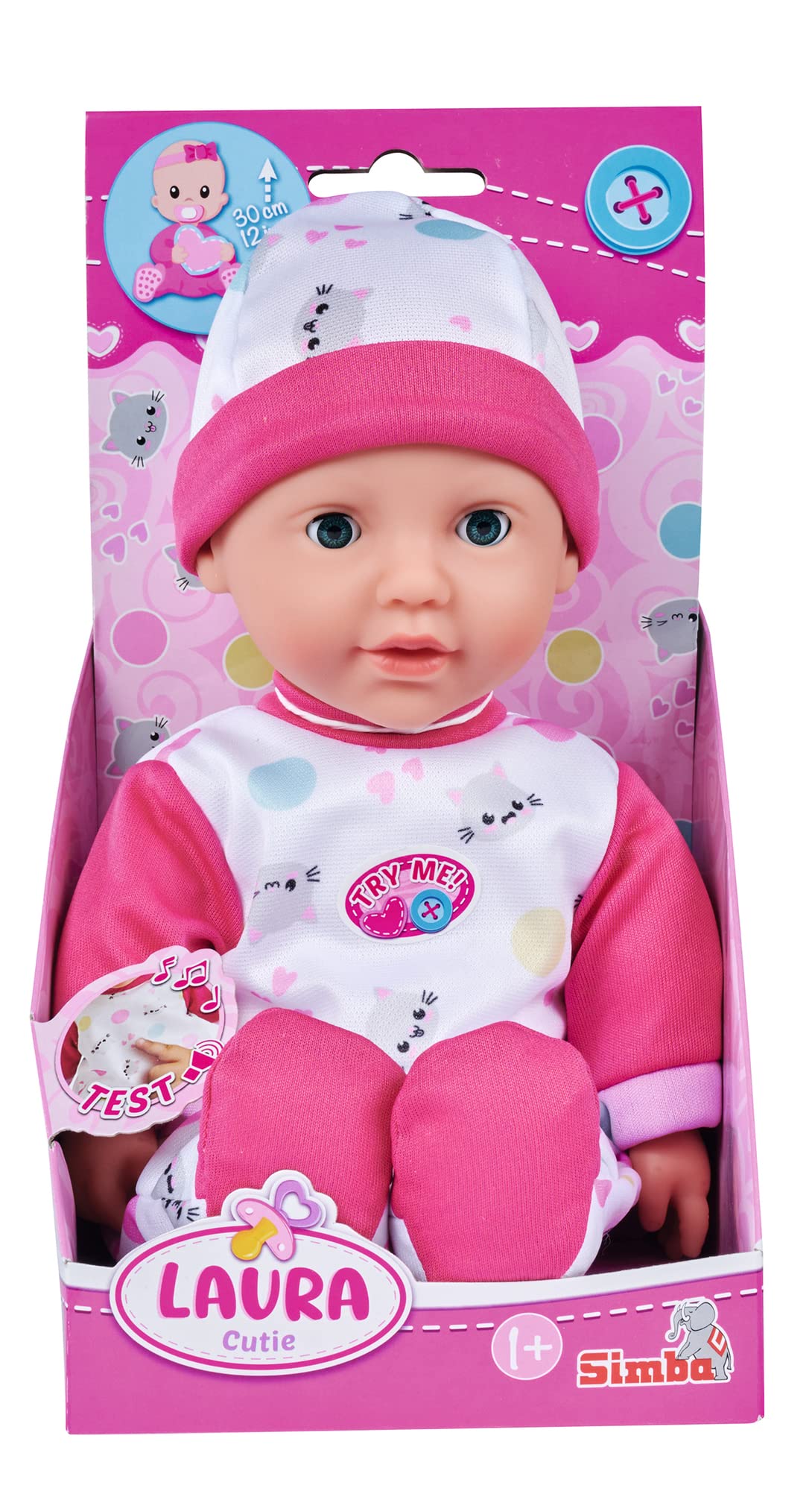 simba-laura-cutie-weichk-rperpuppe-30-cm-mit-sounds image 3