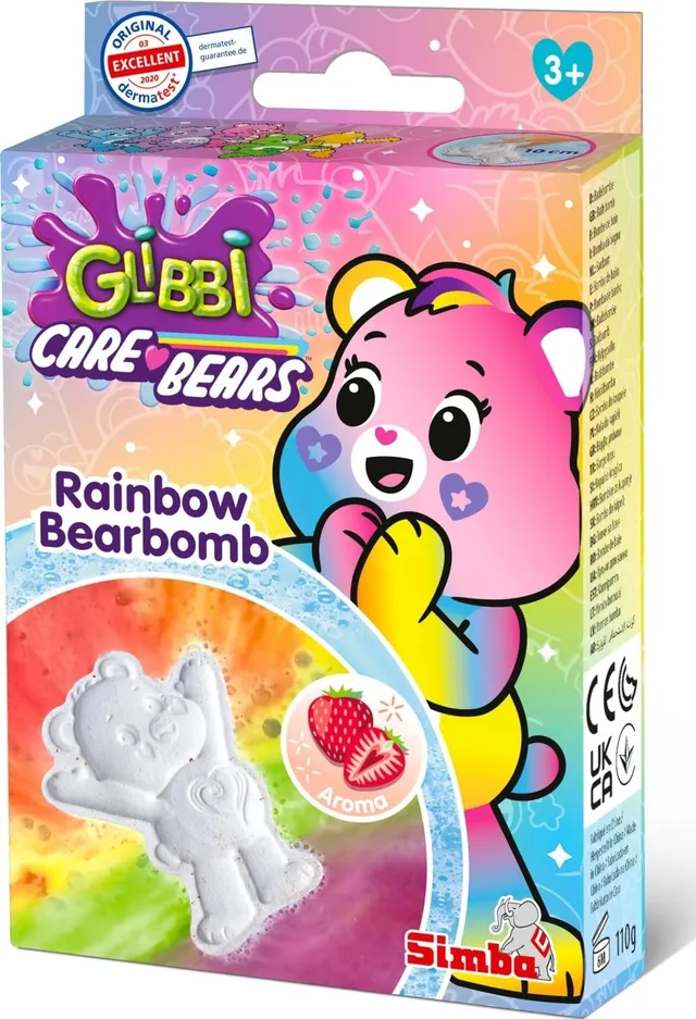 simba-glibbi-care-bears-bearbomb-badebombe-erdbeer-110g image 1