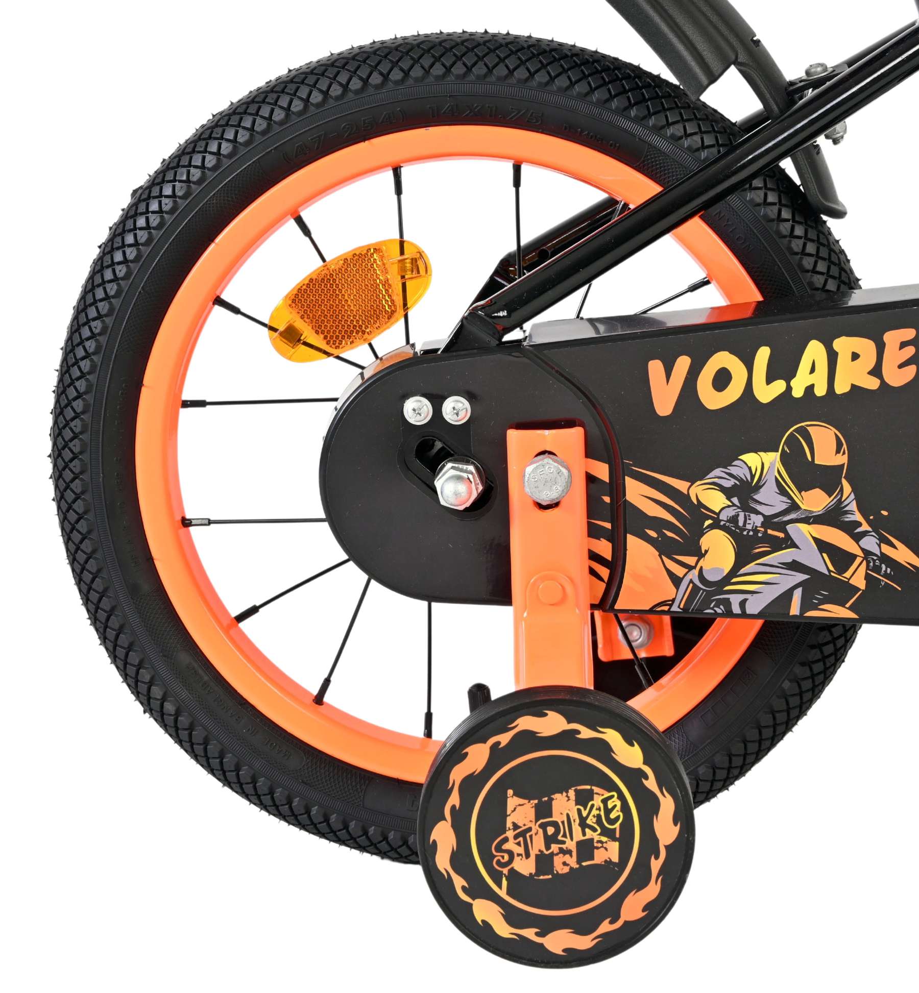 volare-strike-14-zoll-jungenfahrrad-orange-schwarz image 2