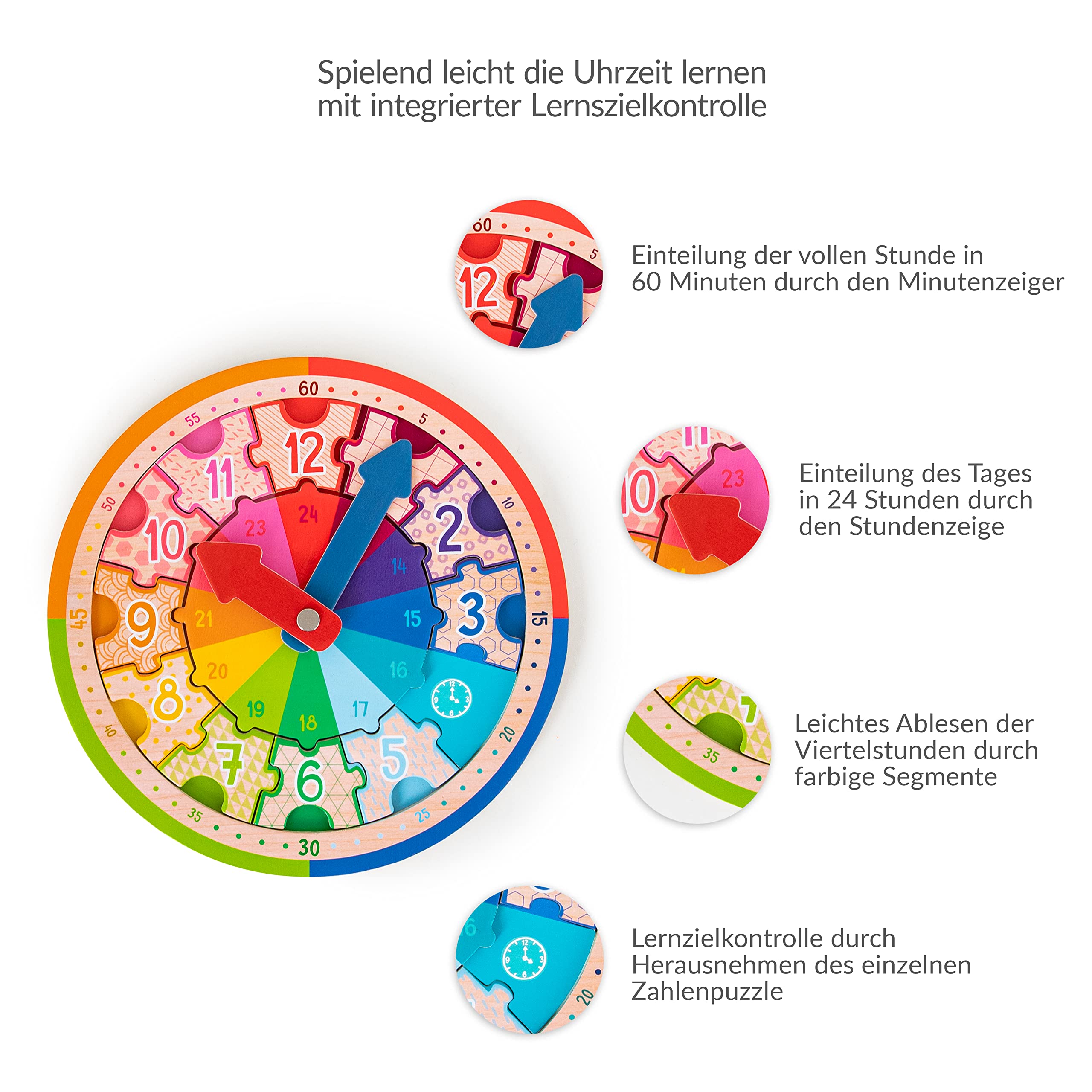 trendhaus-abc-champions-956491-lernuhr-holz-mit-puzzle-ab-5-jahren image 3